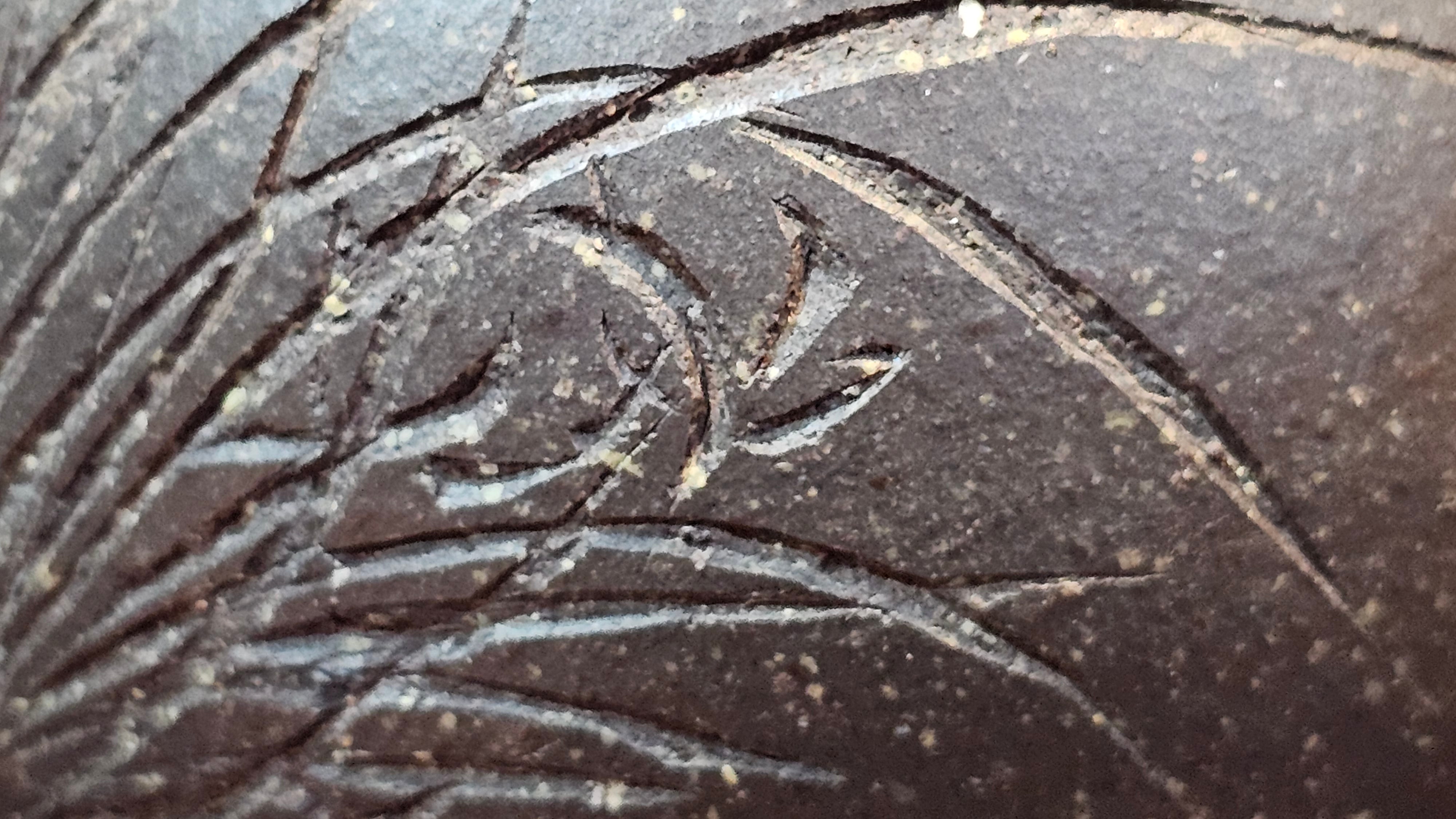 Qie Gua《茄瓜》~ "The Gourd", 153.8ml, Hei Zi Ni 黑紫泥, by our Craftsman Zhang Huan 张欢, Calligraphy and 兰花 Orchids Engraving by Craftsman Yi Cheng 逸成 ~!Congratulations to Mr J.S.! 1100hrs 17th Sept 2025, Chicago! IL!