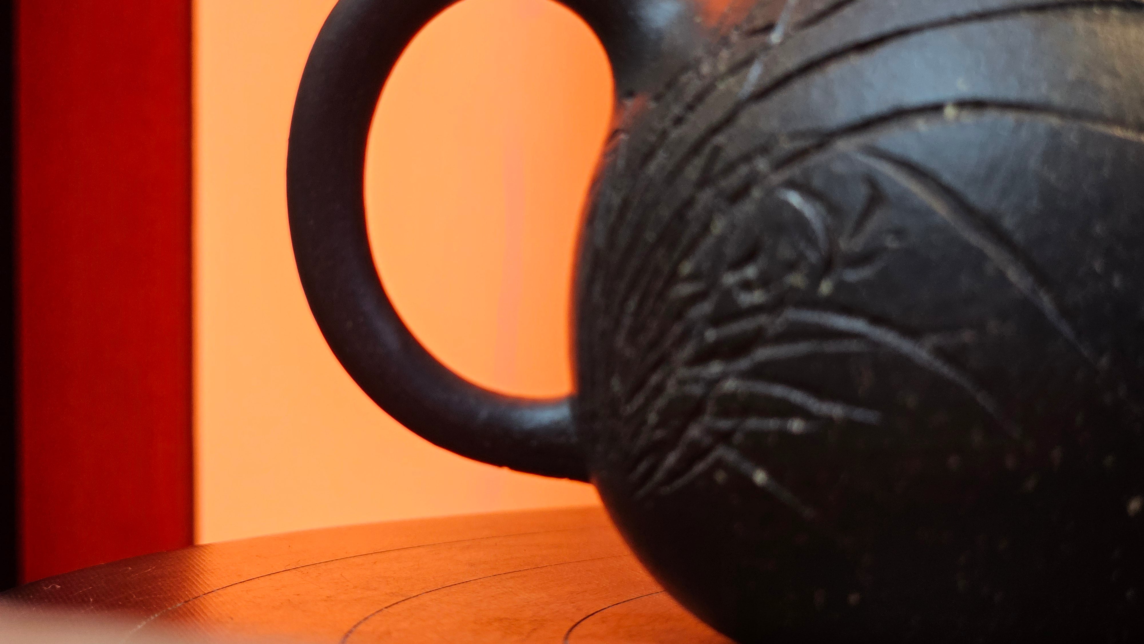 Qie Gua《茄瓜》~ "The Gourd", 153.8ml, Hei Zi Ni 黑紫泥, by our Craftsman Zhang Huan 张欢, Calligraphy and 兰花 Orchids Engraving by Craftsman Yi Cheng 逸成 ~!Congratulations to Mr J.S.! 1100hrs 17th Sept 2025, Chicago! IL!