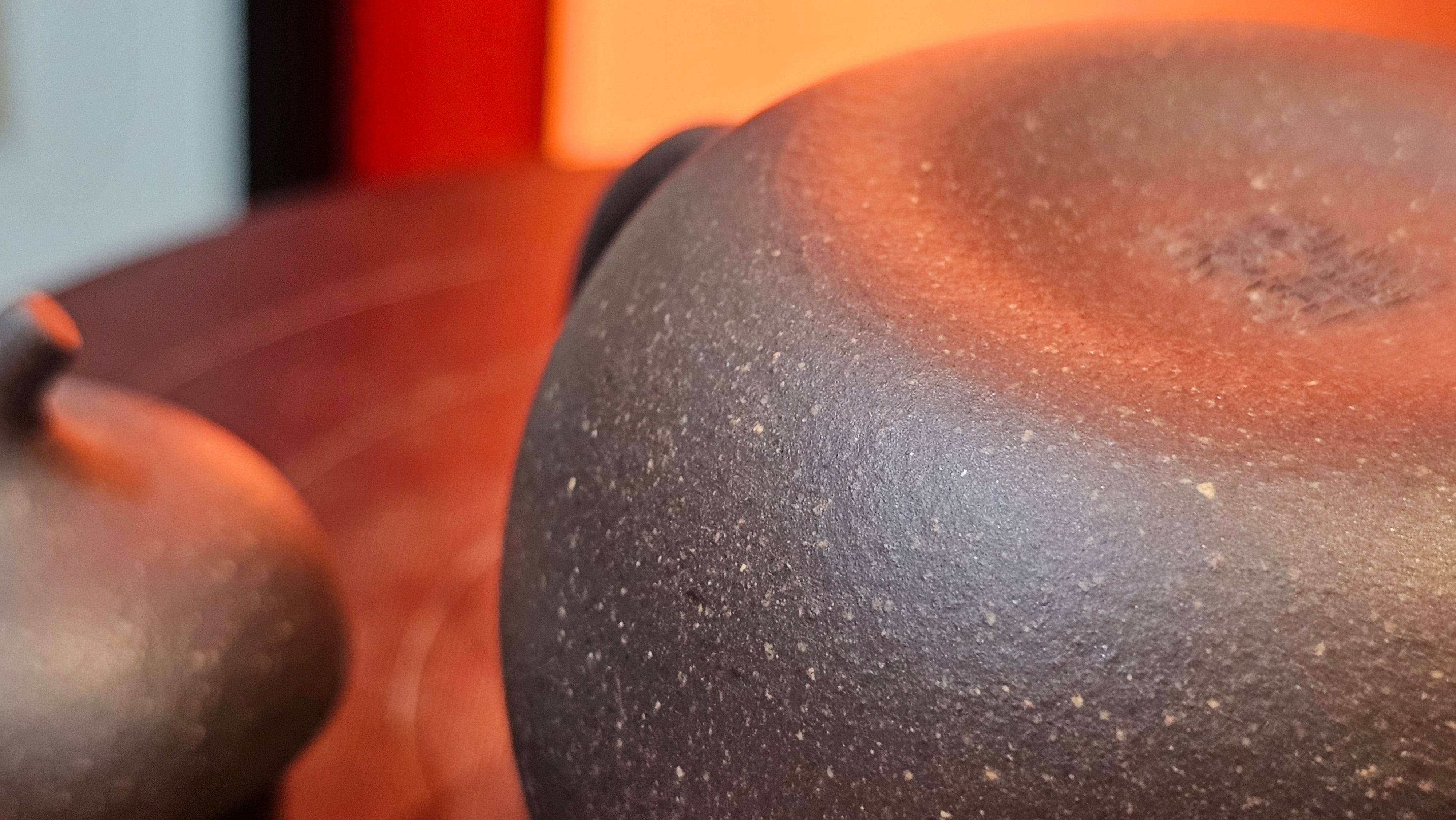 Qie Gua《茄瓜》~ "The Gourd", 153.8ml, Hei Zi Ni 黑紫泥, by our Craftsman Zhang Huan 张欢, Calligraphy and 兰花 Orchids Engraving by Craftsman Yi Cheng 逸成 ~!Congratulations to Mr J.S.! 1100hrs 17th Sept 2025, Chicago! IL!