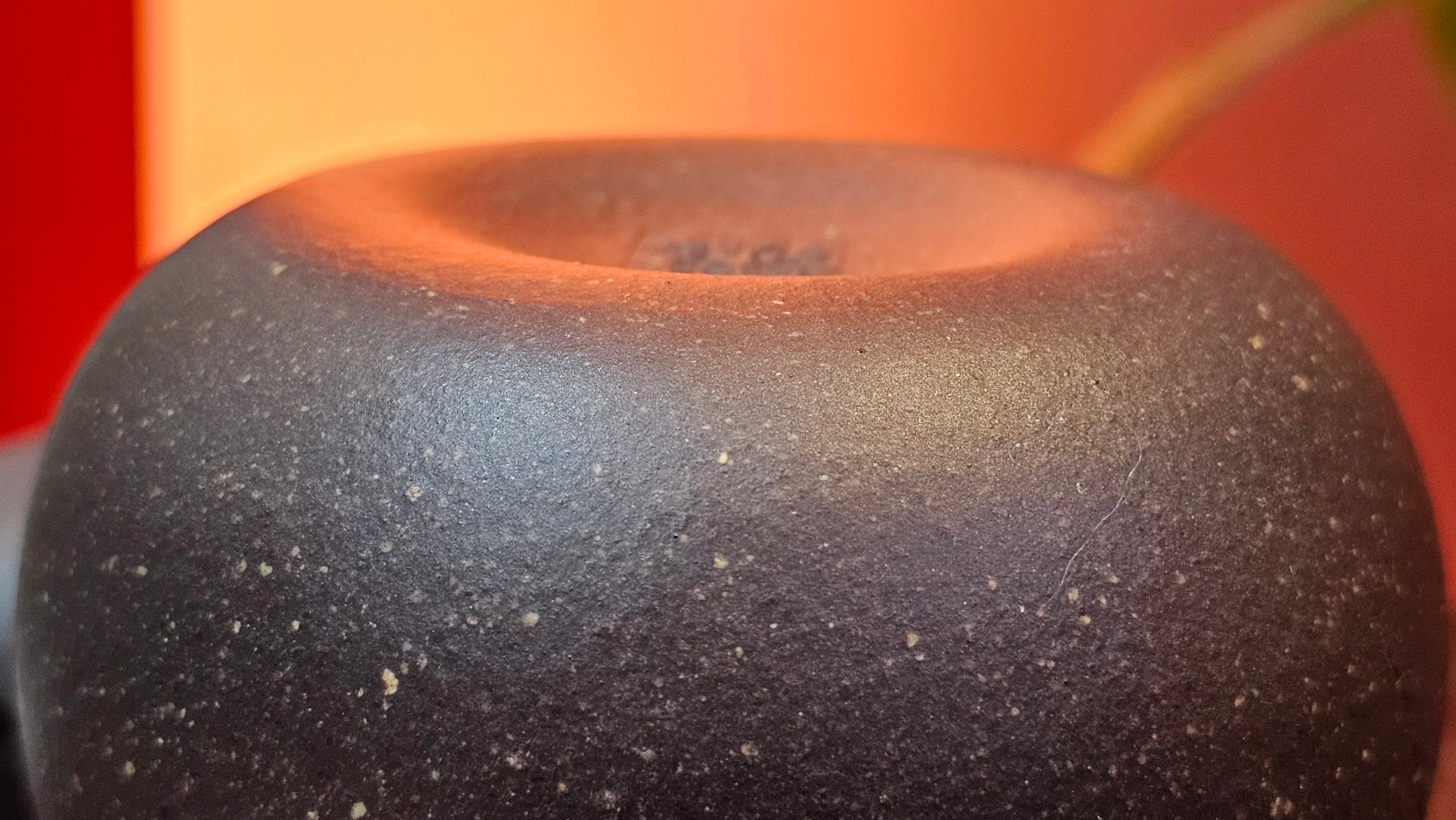 Qie Gua《茄瓜》~ "The Gourd", 153.8ml, Hei Zi Ni 黑紫泥, by our Craftsman Zhang Huan 张欢, Calligraphy and 兰花 Orchids Engraving by Craftsman Yi Cheng 逸成 ~!Congratulations to Mr J.S.! 1100hrs 17th Sept 2025, Chicago! IL!