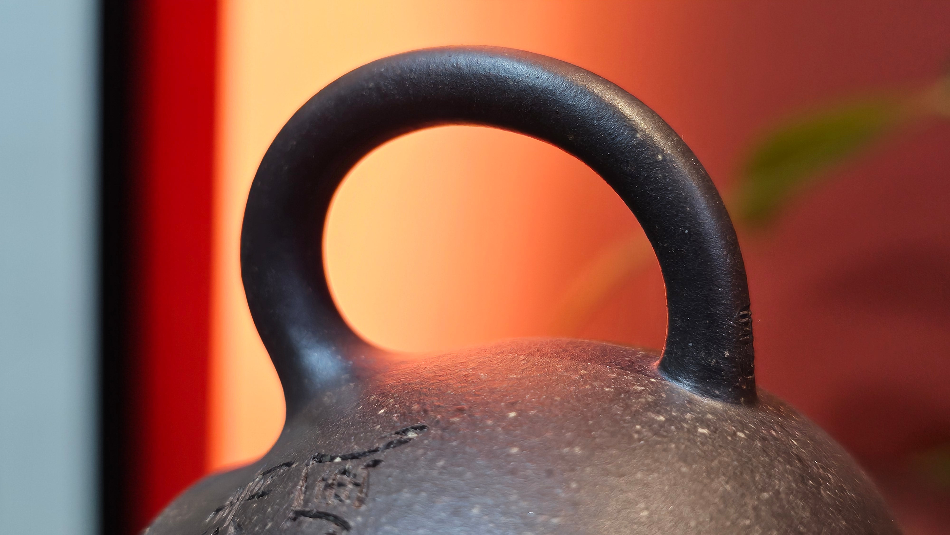 Qie Gua《茄瓜》~ "The Gourd", 153.8ml, Hei Zi Ni 黑紫泥, by our Craftsman Zhang Huan 张欢, Calligraphy and 兰花 Orchids Engraving by Craftsman Yi Cheng 逸成 ~!Congratulations to Mr J.S.! 1100hrs 17th Sept 2025, Chicago! IL!