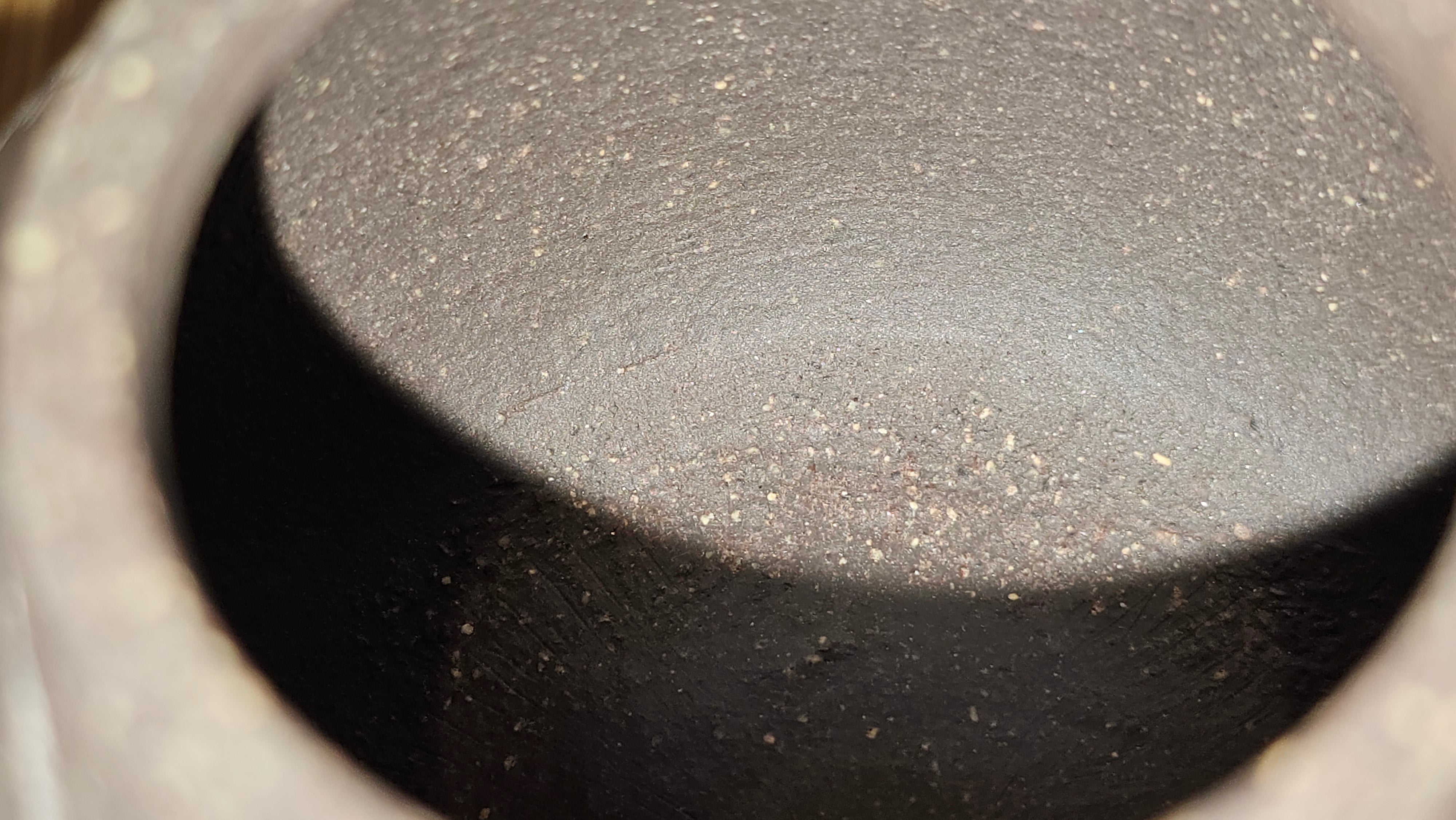 Qie Gua《茄瓜》~ "The Gourd", 153.8ml, Hei Zi Ni 黑紫泥, by our Craftsman Zhang Huan 张欢, Calligraphy and 兰花 Orchids Engraving by Craftsman Yi Cheng 逸成 ~!Congratulations to Mr J.S.! 1100hrs 17th Sept 2025, Chicago! IL!