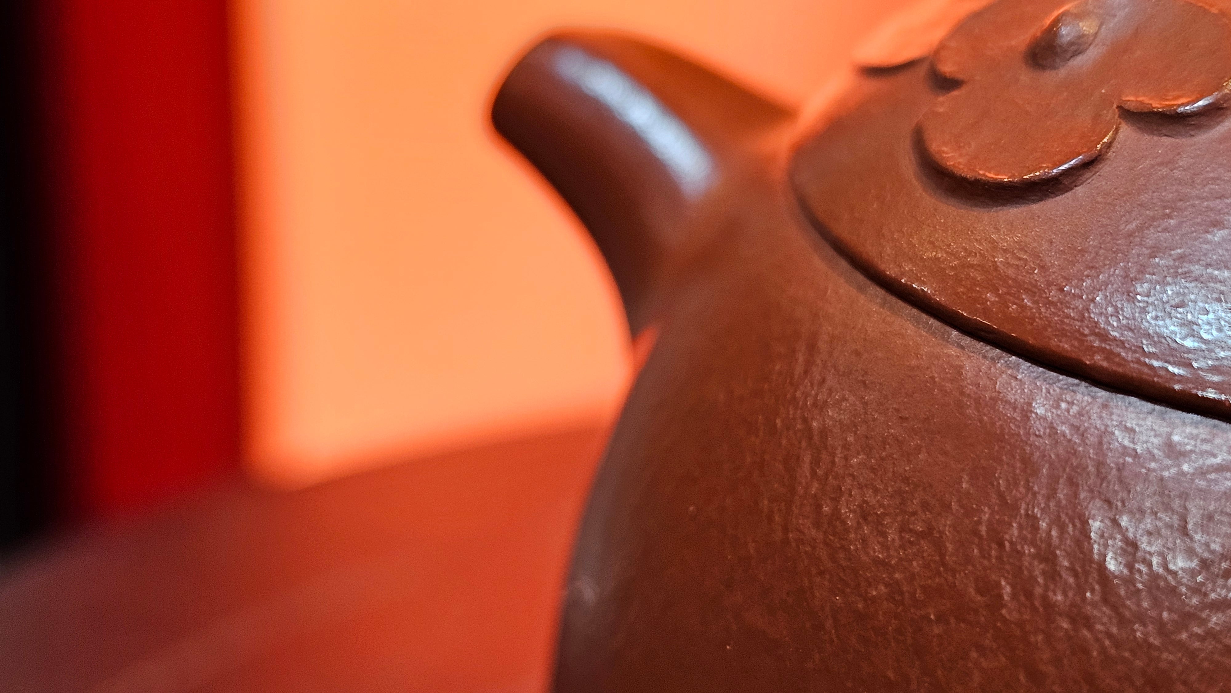 Mini! Qin Quan 秦权, with Oriental Clouds Embellishments 云朵贴花工艺, 115.3ml, Xiao Mei Yao Zhu Ni 小煤窑朱泥, by Craftsman Chen Yue Fei 陈跃飞 ~ Congratulations!to Ms A.R.! 0926hrs 19th Sept 2025, Ipswich! U.K.