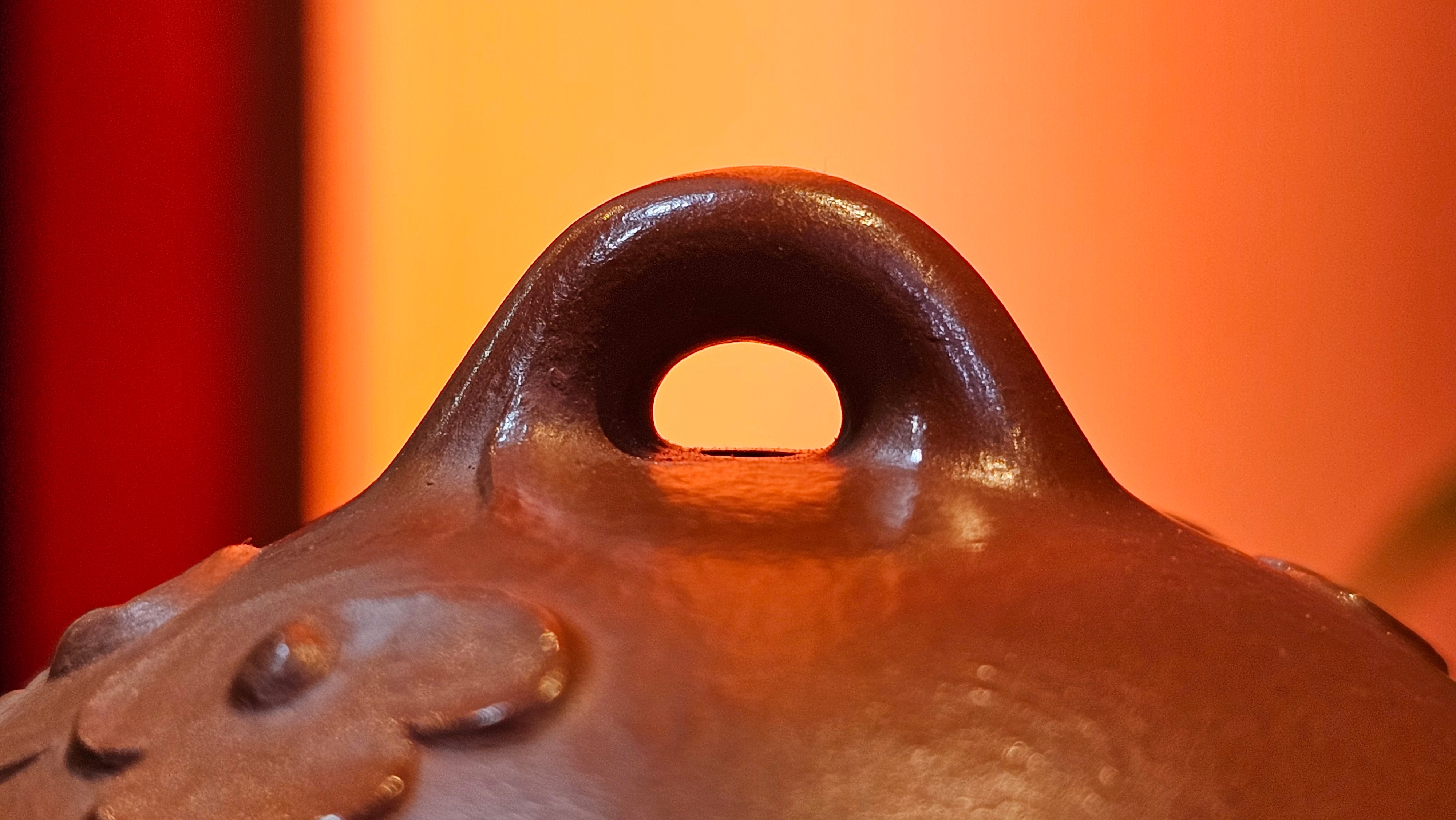 Mini! Qin Quan 秦权, with Oriental Clouds Embellishments 云朵贴花工艺, 115.3ml, Xiao Mei Yao Zhu Ni 小煤窑朱泥, by Craftsman Chen Yue Fei 陈跃飞 ~ Congratulations!to Ms A.R.! 0926hrs 19th Sept 2025, Ipswich! U.K.