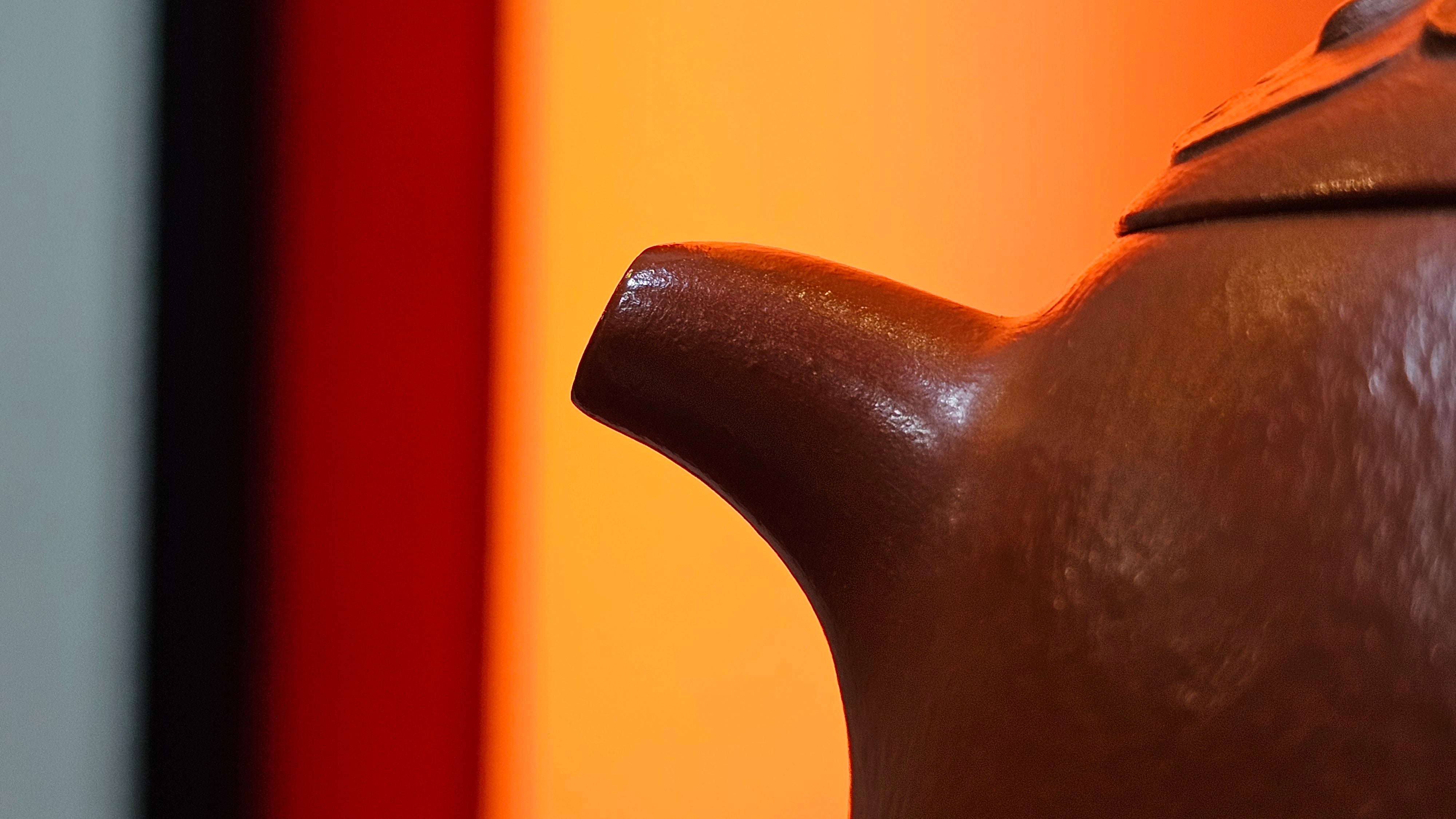 Mini! Qin Quan 秦权, with Oriental Clouds Embellishments 云朵贴花工艺, 115.3ml, Xiao Mei Yao Zhu Ni 小煤窑朱泥, by Craftsman Chen Yue Fei 陈跃飞 ~ Congratulations!to Ms A.R.! 0926hrs 19th Sept 2025, Ipswich! U.K.