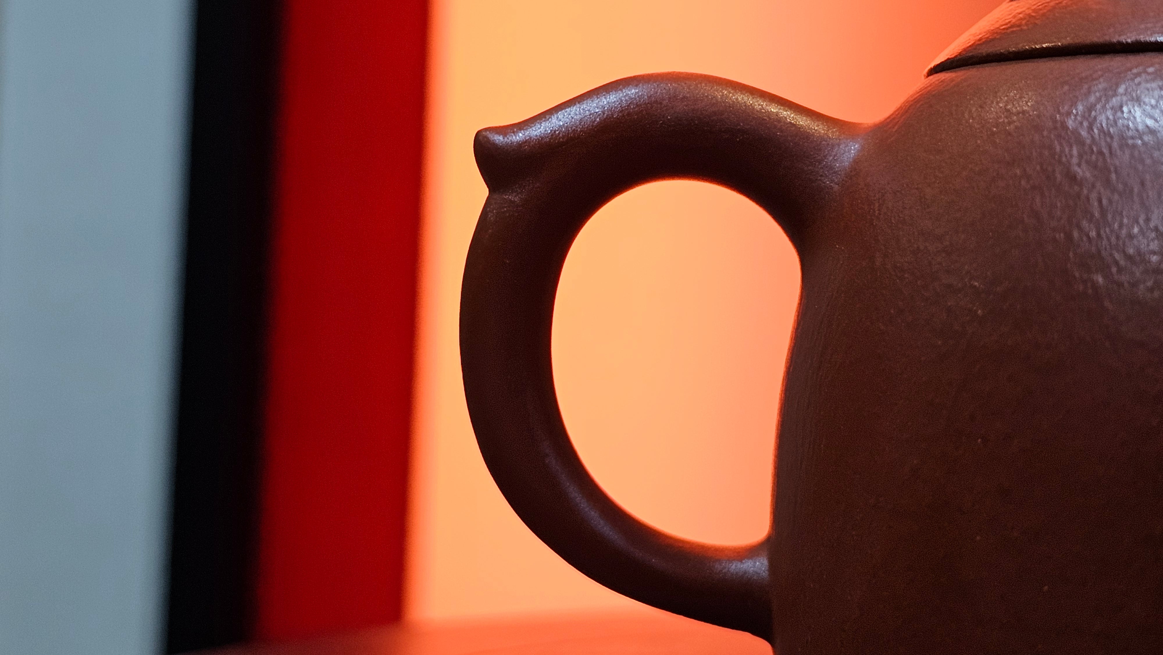 Mini! Qin Quan 秦权, with Oriental Clouds Embellishments 云朵贴花工艺, 115.3ml, Xiao Mei Yao Zhu Ni 小煤窑朱泥, by Craftsman Chen Yue Fei 陈跃飞 ~ Congratulations!to Ms A.R.! 0926hrs 19th Sept 2025, Ipswich! U.K.