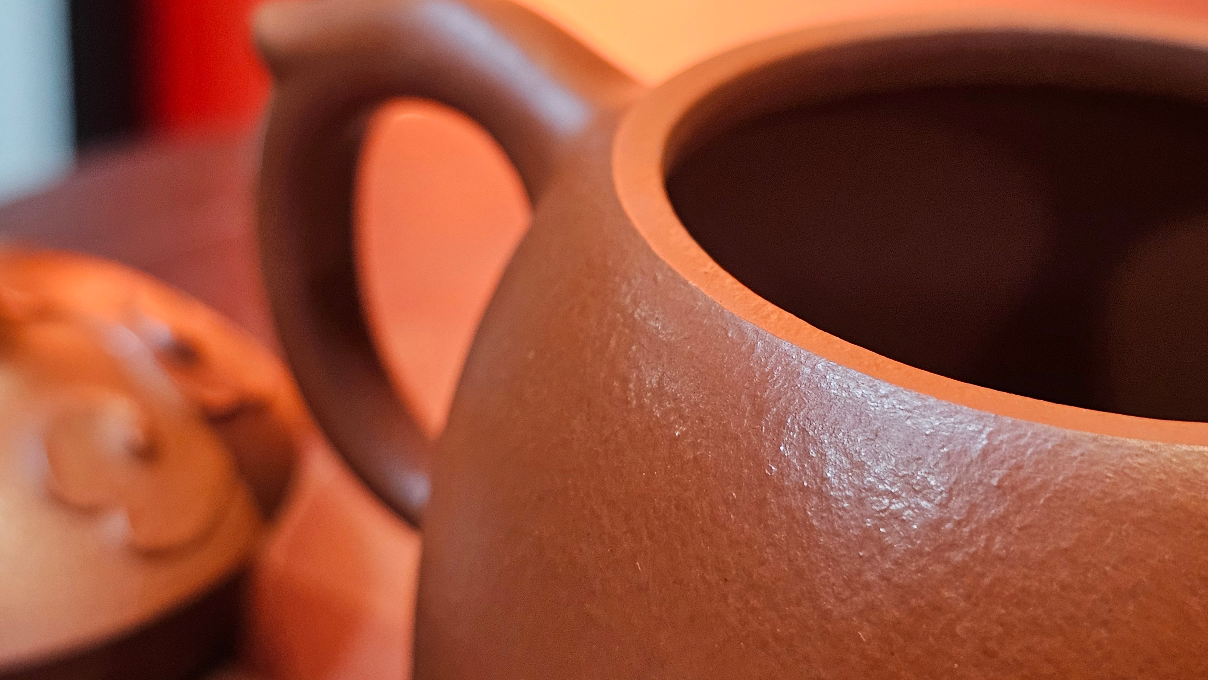 Mini! Qin Quan 秦权, with Oriental Clouds Embellishments 云朵贴花工艺, 115.3ml, Xiao Mei Yao Zhu Ni 小煤窑朱泥, by Craftsman Chen Yue Fei 陈跃飞 ~ Congratulations!to Ms A.R.! 0926hrs 19th Sept 2025, Ipswich! U.K.