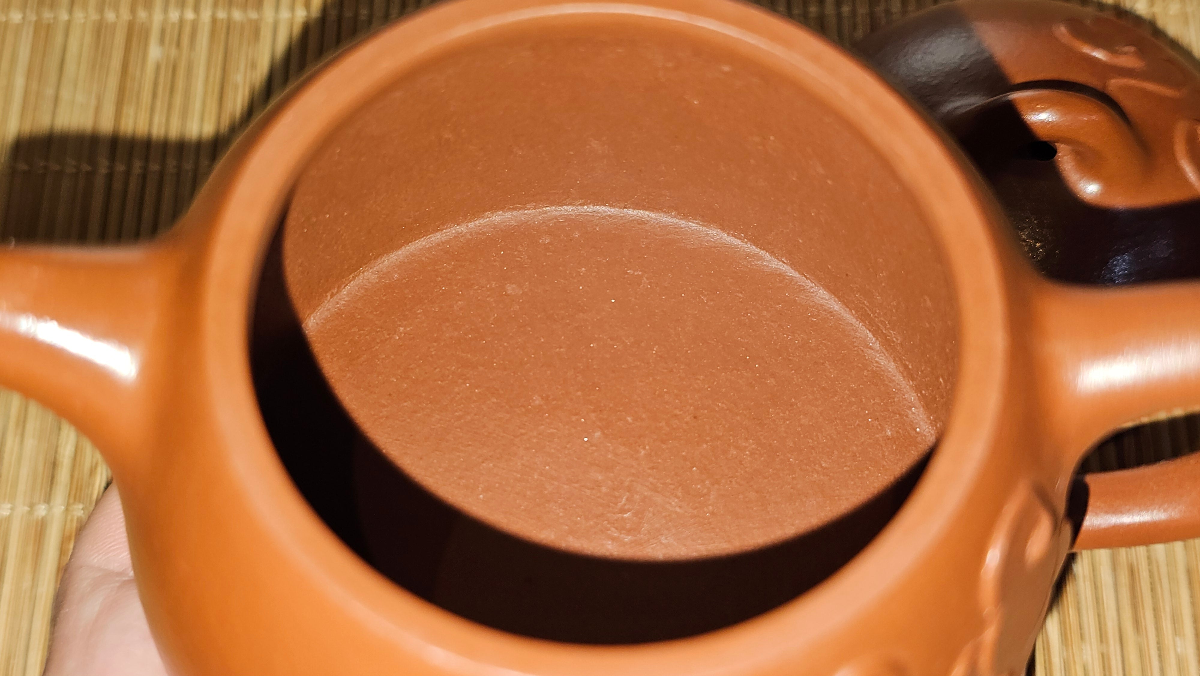 Mini! Qin Quan 秦权, with Oriental Clouds Embellishments 云朵贴花工艺, 115.3ml, Xiao Mei Yao Zhu Ni 小煤窑朱泥, by Craftsman Chen Yue Fei 陈跃飞 ~ Congratulations!to Ms A.R.! 0926hrs 19th Sept 2025, Ipswich! U.K.