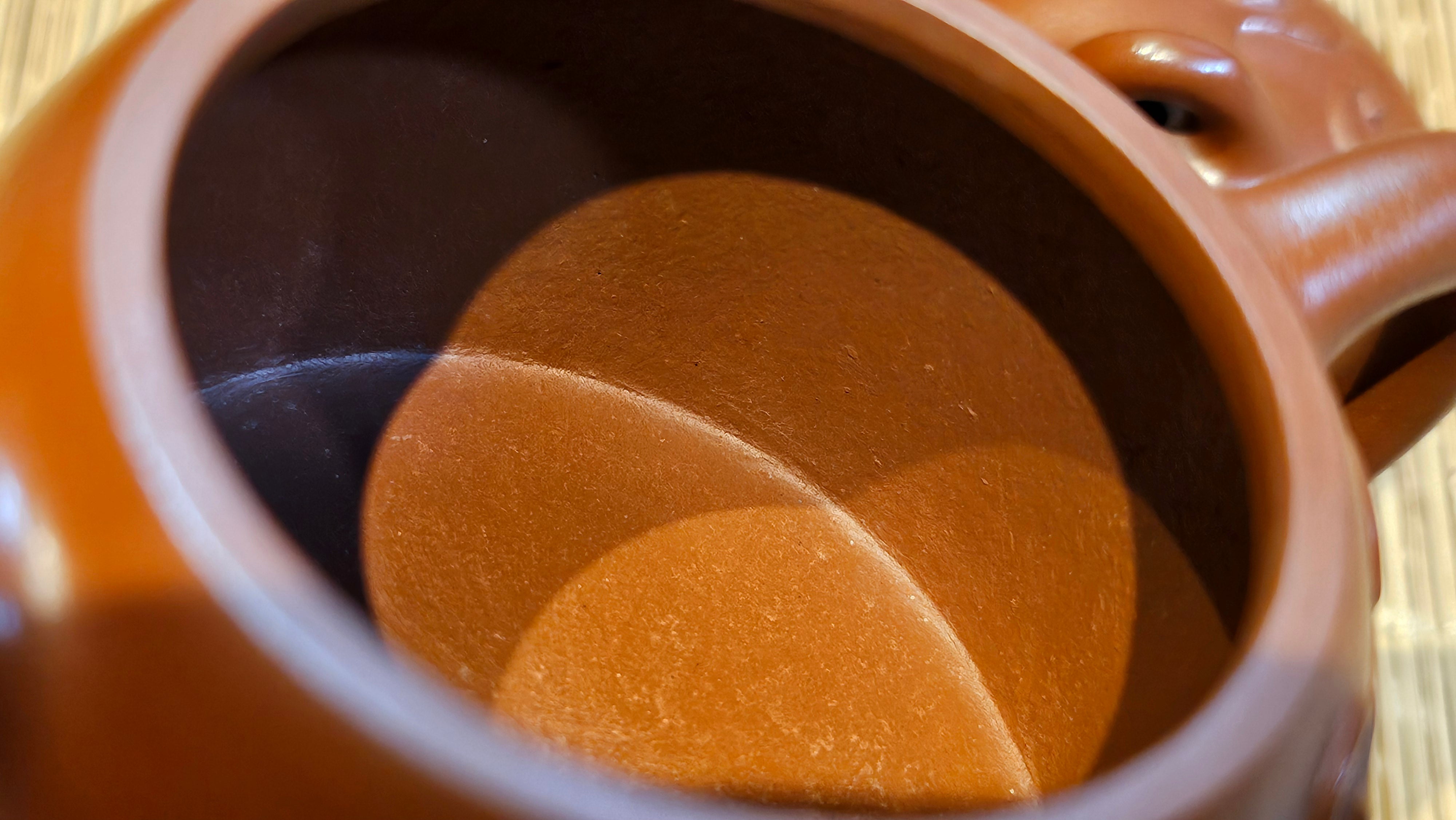 Mini! Qin Quan 秦权, with Oriental Clouds Embellishments 云朵贴花工艺, 115.3ml, Xiao Mei Yao Zhu Ni 小煤窑朱泥, by Craftsman Chen Yue Fei 陈跃飞 ~ Congratulations!to Ms A.R.! 0926hrs 19th Sept 2025, Ipswich! U.K.