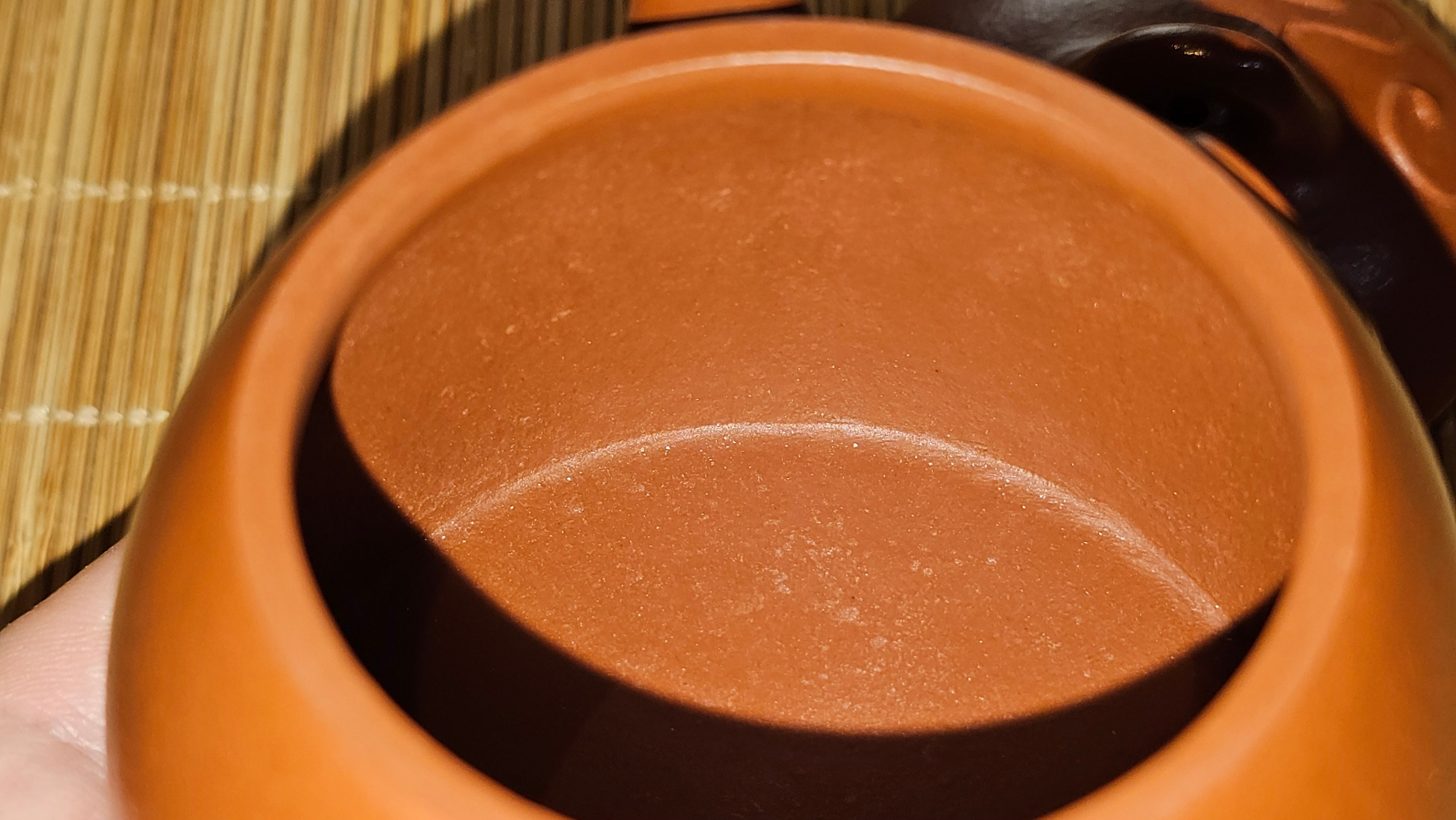 Mini! Qin Quan 秦权, with Oriental Clouds Embellishments 云朵贴花工艺, 115.3ml, Xiao Mei Yao Zhu Ni 小煤窑朱泥, by Craftsman Chen Yue Fei 陈跃飞 ~ Congratulations!to Ms A.R.! 0926hrs 19th Sept 2025, Ipswich! U.K.