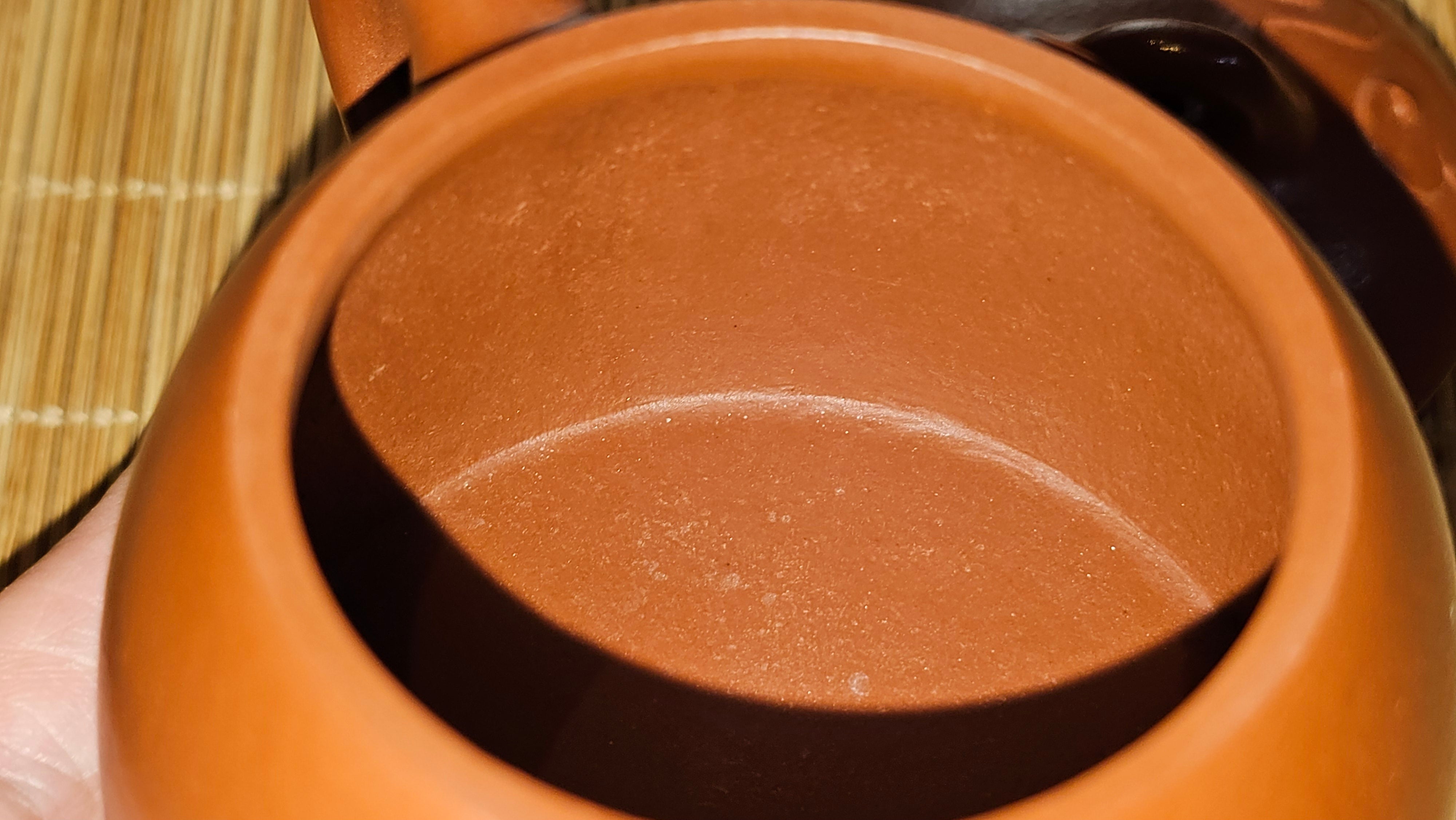 Mini! Qin Quan 秦权, with Oriental Clouds Embellishments 云朵贴花工艺, 115.3ml, Xiao Mei Yao Zhu Ni 小煤窑朱泥, by Craftsman Chen Yue Fei 陈跃飞 ~ Congratulations!to Ms A.R.! 0926hrs 19th Sept 2025, Ipswich! U.K.