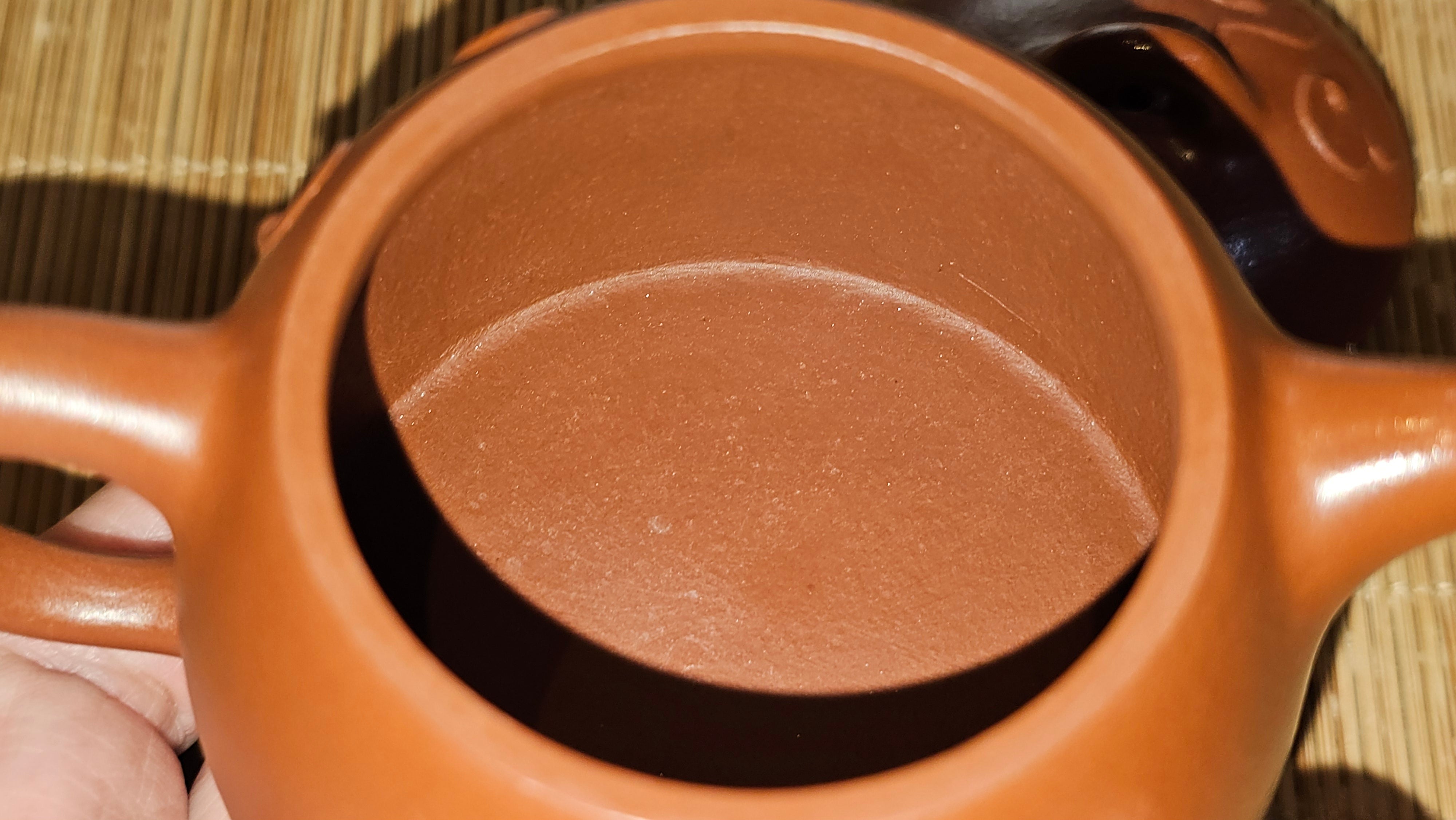 Mini! Qin Quan 秦权, with Oriental Clouds Embellishments 云朵贴花工艺, 115.3ml, Xiao Mei Yao Zhu Ni 小煤窑朱泥, by Craftsman Chen Yue Fei 陈跃飞 ~ Congratulations!to Ms A.R.! 0926hrs 19th Sept 2025, Ipswich! U.K.