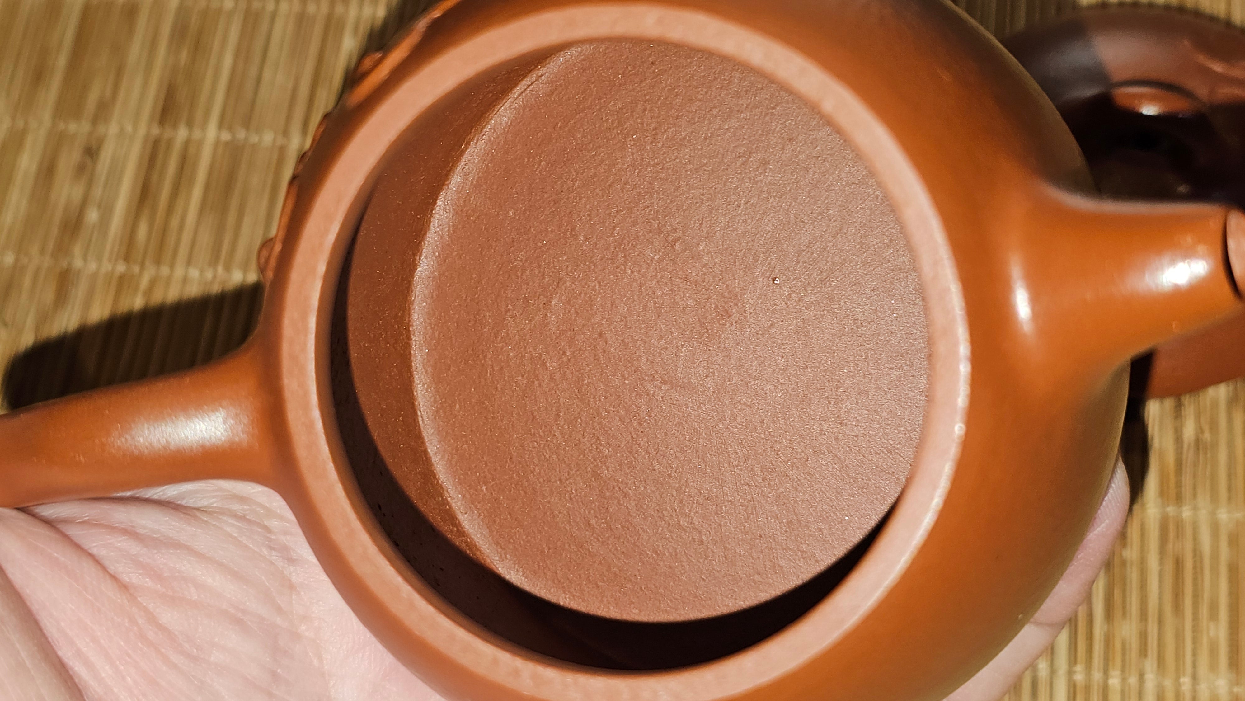 Mini! Qin Quan 秦权, with Oriental Clouds Embellishments 云朵贴花工艺, 115.3ml, Xiao Mei Yao Zhu Ni 小煤窑朱泥, by Craftsman Chen Yue Fei 陈跃飞 ~ Congratulations!to Ms A.R.! 0926hrs 19th Sept 2025, Ipswich! U.K.