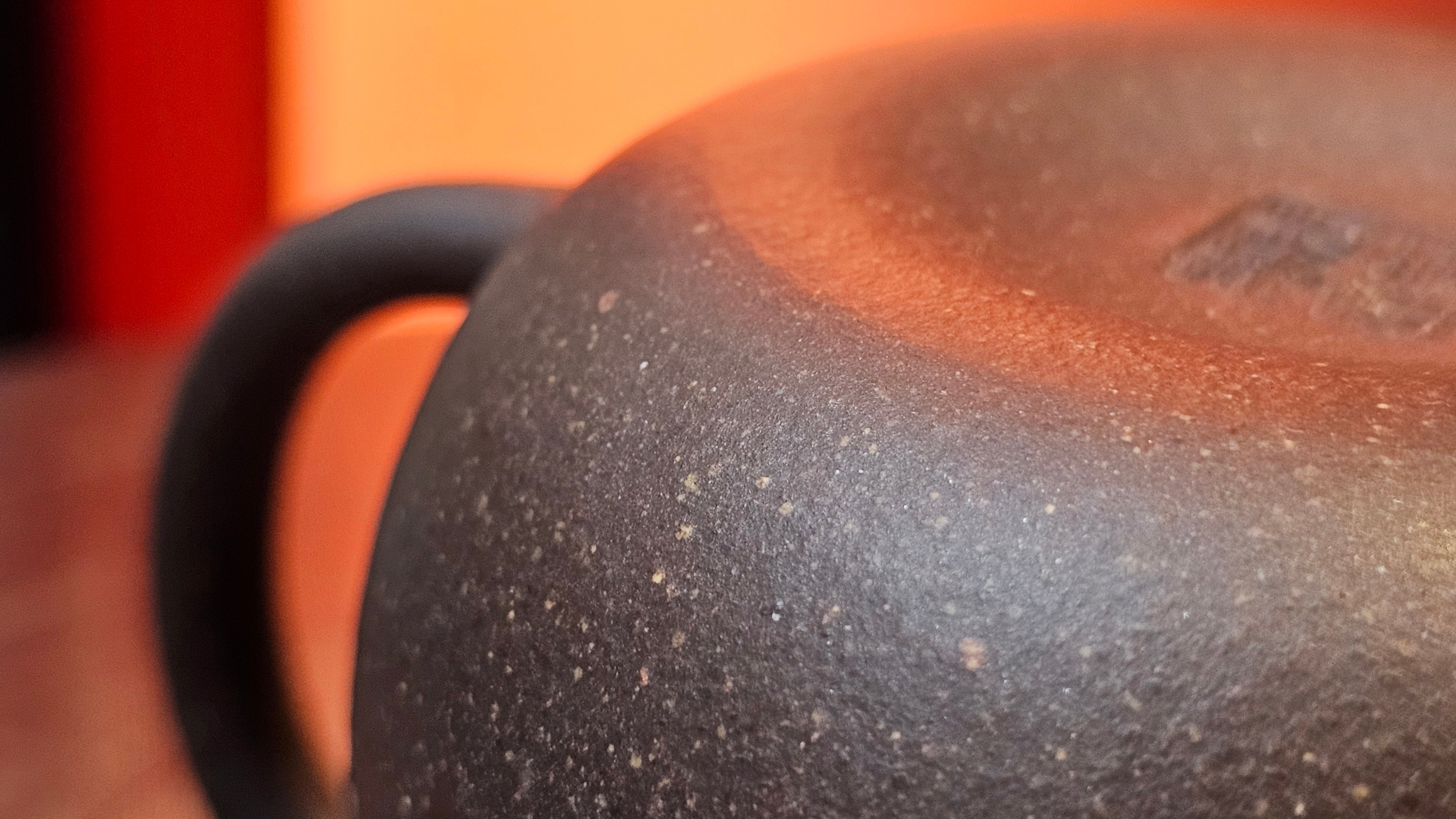 Qie Gua《茄瓜》~ "The Gourd", 152.8ml, Hei Zi Ni 黑紫泥, by our Craftsman Zhang Huan 张欢, Calligraphy and Lotus Engraving by Craftsman Yi Cheng 逸成 ~ Congratulations!to Dr L.L.! 1327hrs 19th Sept 2025! Ventura, CA!