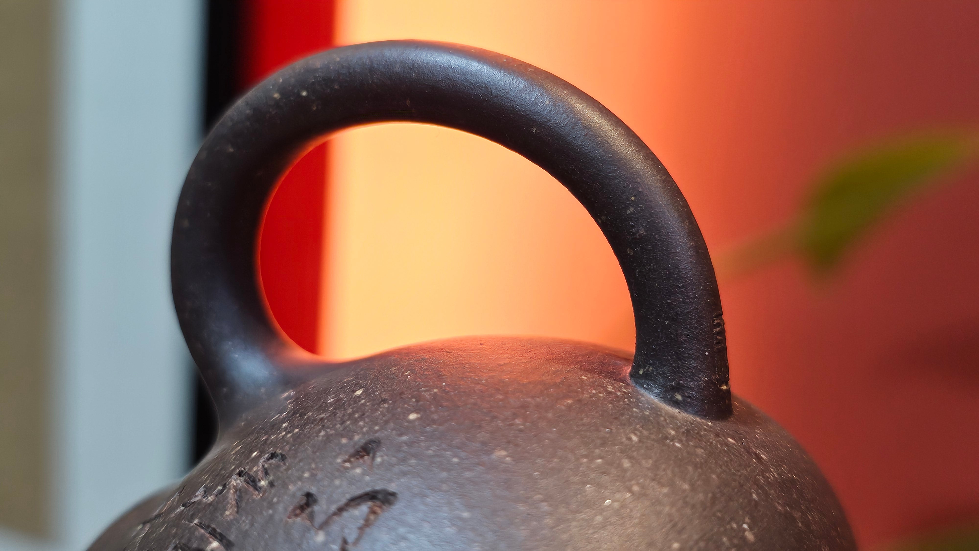 Qie Gua《茄瓜》~ "The Gourd", 152.8ml, Hei Zi Ni 黑紫泥, by our Craftsman Zhang Huan 张欢, Calligraphy and Lotus Engraving by Craftsman Yi Cheng 逸成 ~ Congratulations!to Dr L.L.! 1327hrs 19th Sept 2025! Ventura, CA!