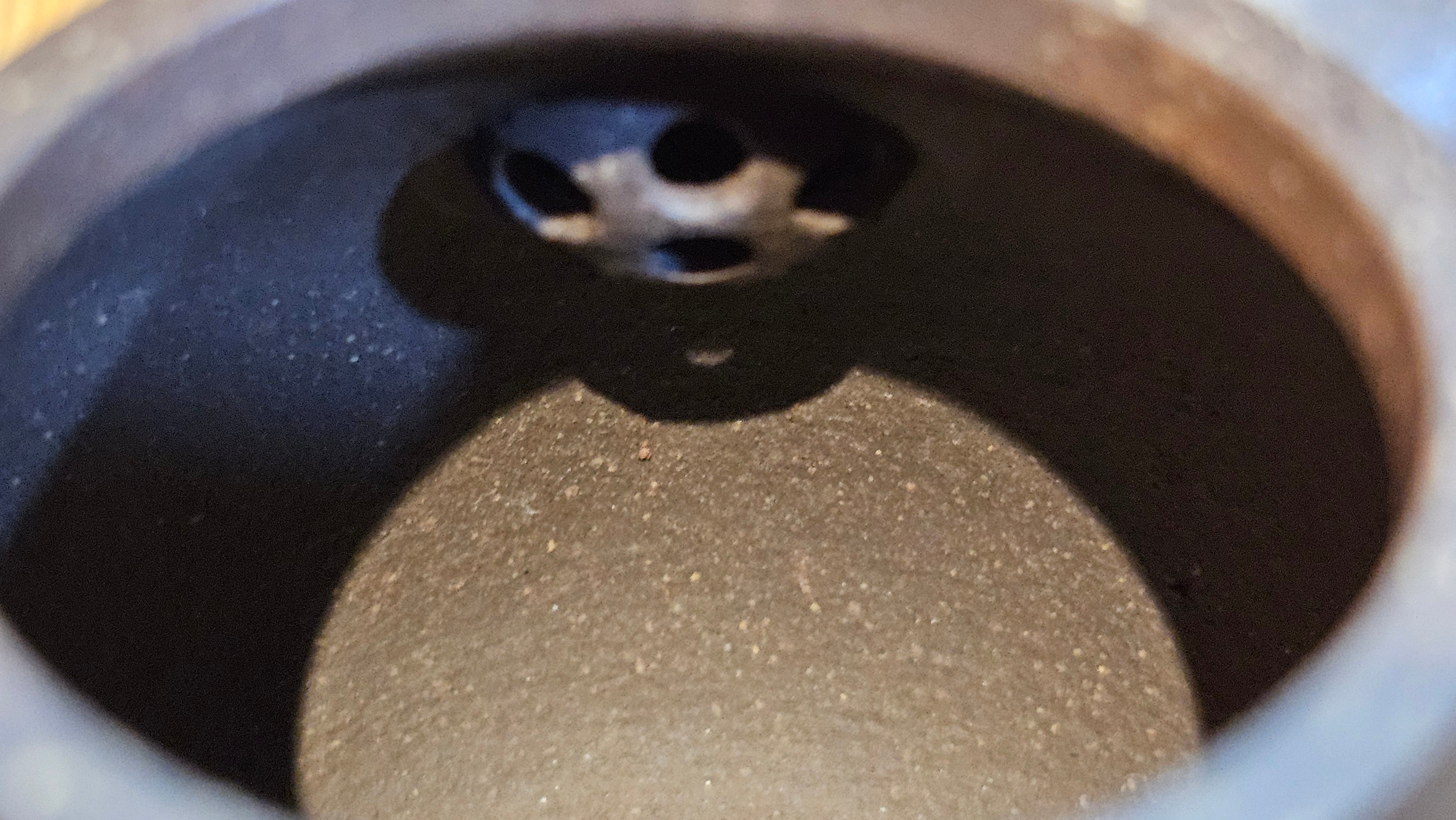 Qie Gua《茄瓜》~ "The Gourd", 152.8ml, Hei Zi Ni 黑紫泥, by our Craftsman Zhang Huan 张欢, Calligraphy and Lotus Engraving by Craftsman Yi Cheng 逸成 ~ Congratulations!to Dr L.L.! 1327hrs 19th Sept 2025! Ventura, CA!