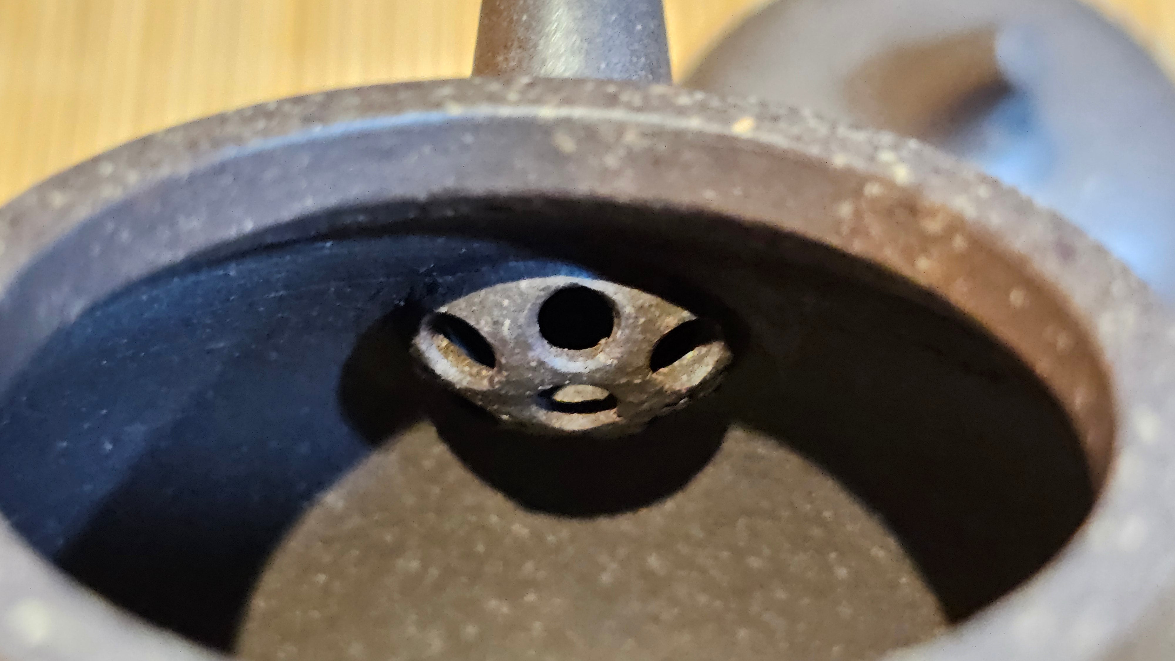 Qie Gua《茄瓜》~ "The Gourd", 152.8ml, Hei Zi Ni 黑紫泥, by our Craftsman Zhang Huan 张欢, Calligraphy and Lotus Engraving by Craftsman Yi Cheng 逸成 ~ Congratulations!to Dr L.L.! 1327hrs 19th Sept 2025! Ventura, CA!