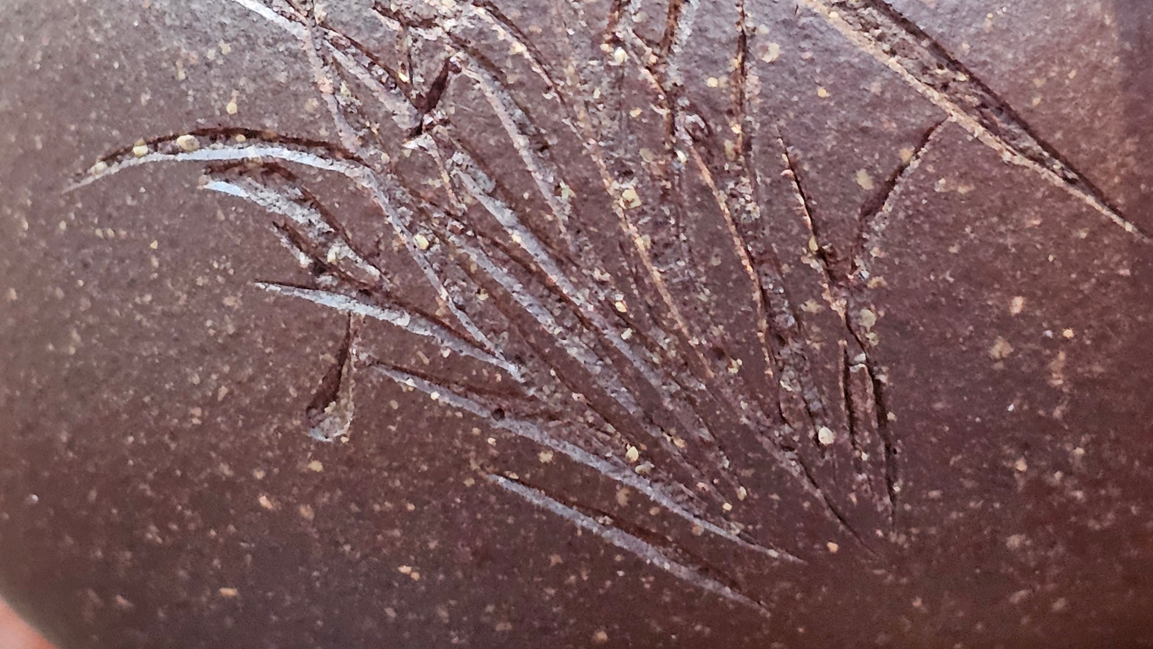 Qie Gua《茄瓜》~ "The Gourd", 153.3ml, Hei Zi Ni 黑紫泥, by our Craftsman Zhang Huan 张欢, Calligraphy and Orchids Engraving by Craftsman Yi Cheng 逸成 Congratulations!to Mr S.S.! 1401hrs 24th Sept 2025! India🇮🇳!