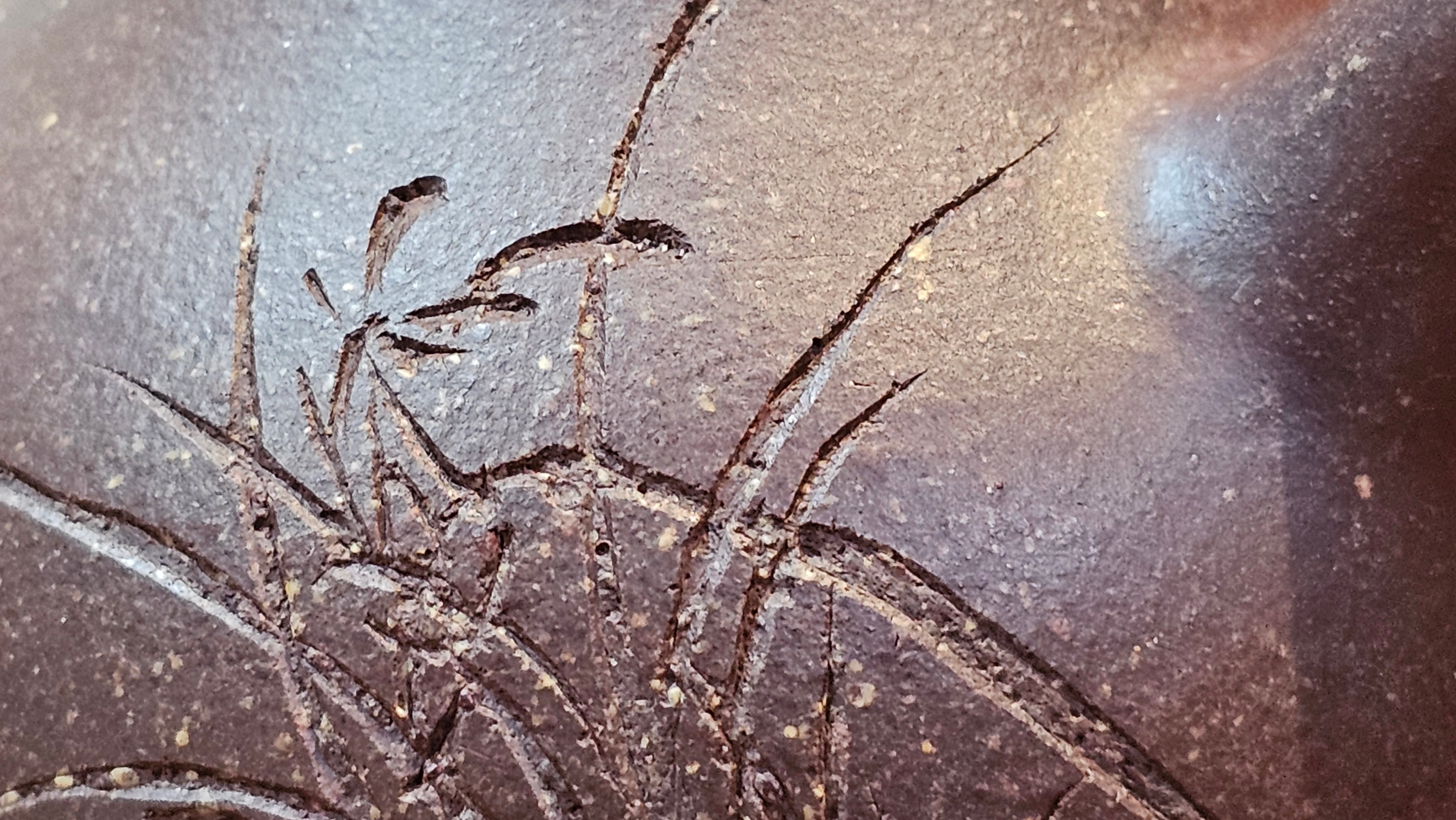 Qie Gua《茄瓜》~ "The Gourd", 153.3ml, Hei Zi Ni 黑紫泥, by our Craftsman Zhang Huan 张欢, Calligraphy and Orchids Engraving by Craftsman Yi Cheng 逸成 Congratulations!to Mr S.S.! 1401hrs 24th Sept 2025! India🇮🇳!