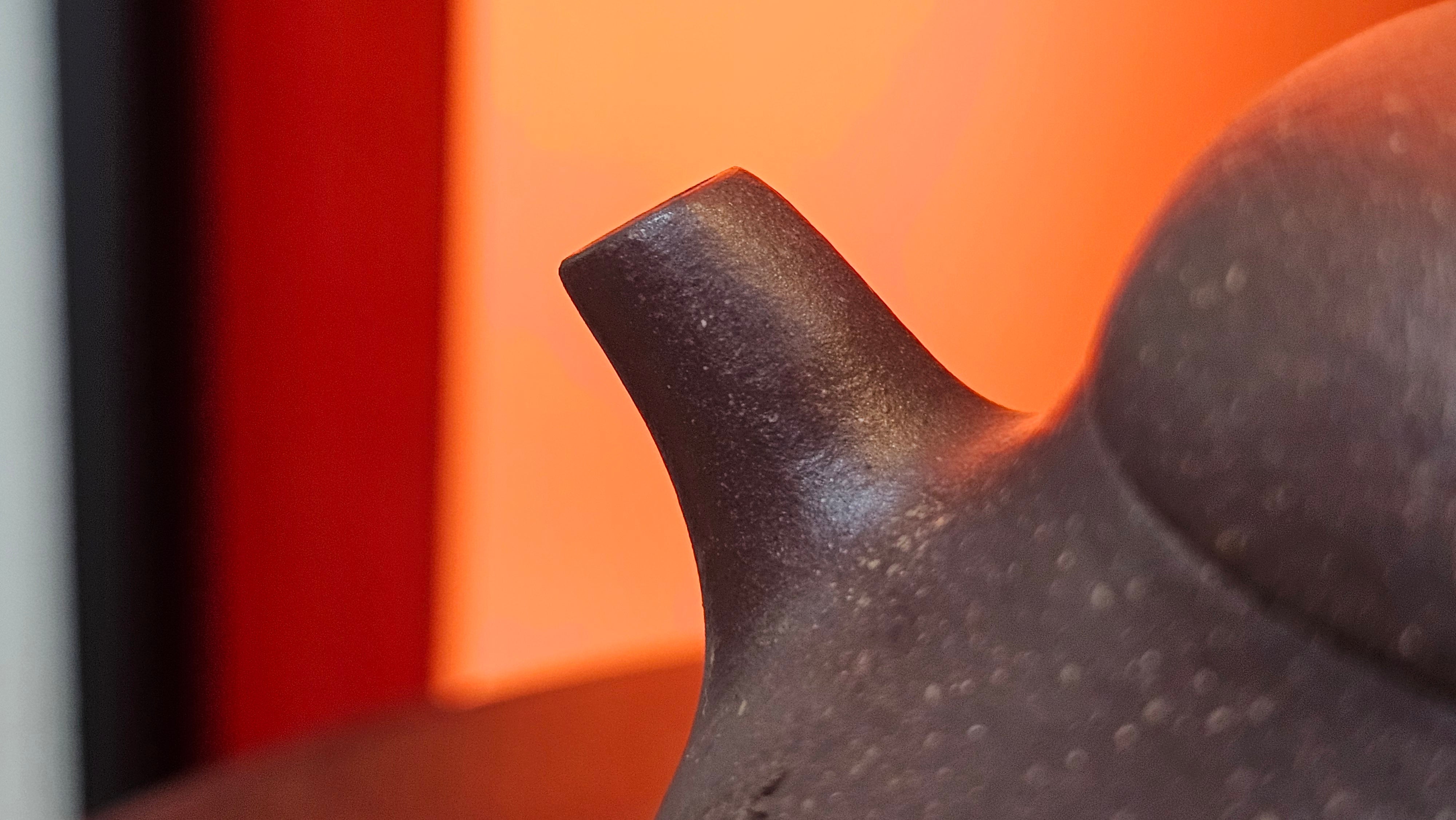 Qie Gua《茄瓜》~ "The Gourd", 153.3ml, Hei Zi Ni 黑紫泥, by our Craftsman Zhang Huan 张欢, Calligraphy and Orchids Engraving by Craftsman Yi Cheng 逸成 Congratulations!to Mr S.S.! 1401hrs 24th Sept 2025! India🇮🇳!