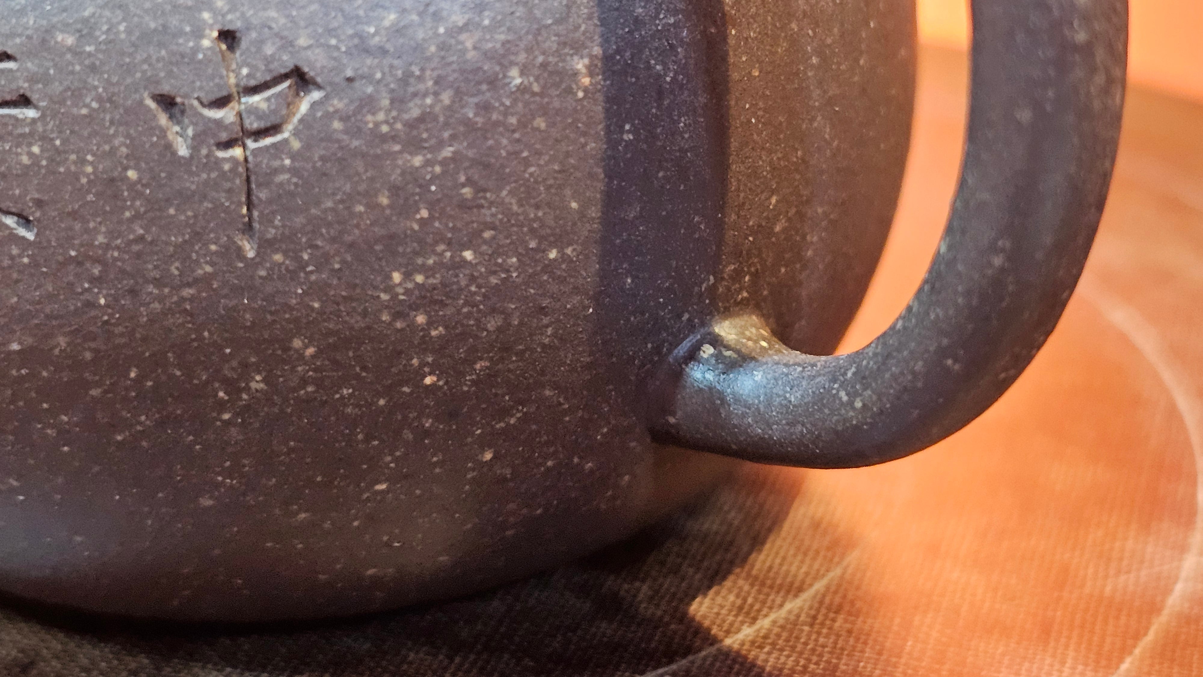 Qie Gua《茄瓜》~ "The Gourd", 153.3ml, Hei Zi Ni 黑紫泥, by our Craftsman Zhang Huan 张欢, Calligraphy and Orchids Engraving by Craftsman Yi Cheng 逸成 Congratulations!to Mr S.S.! 1401hrs 24th Sept 2025! India🇮🇳!