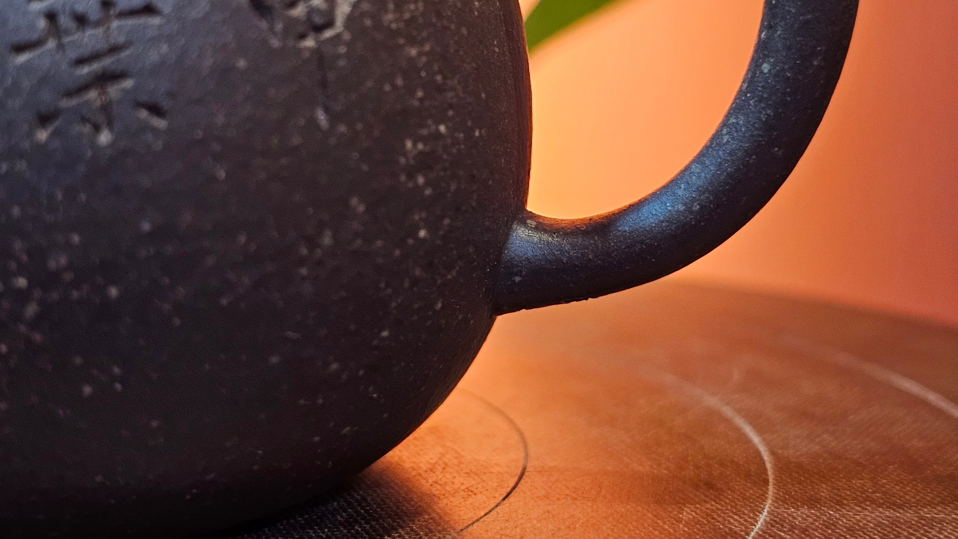 Qie Gua《茄瓜》~ "The Gourd", 153.3ml, Hei Zi Ni 黑紫泥, by our Craftsman Zhang Huan 张欢, Calligraphy and Orchids Engraving by Craftsman Yi Cheng 逸成 Congratulations!to Mr S.S.! 1401hrs 24th Sept 2025! India🇮🇳!