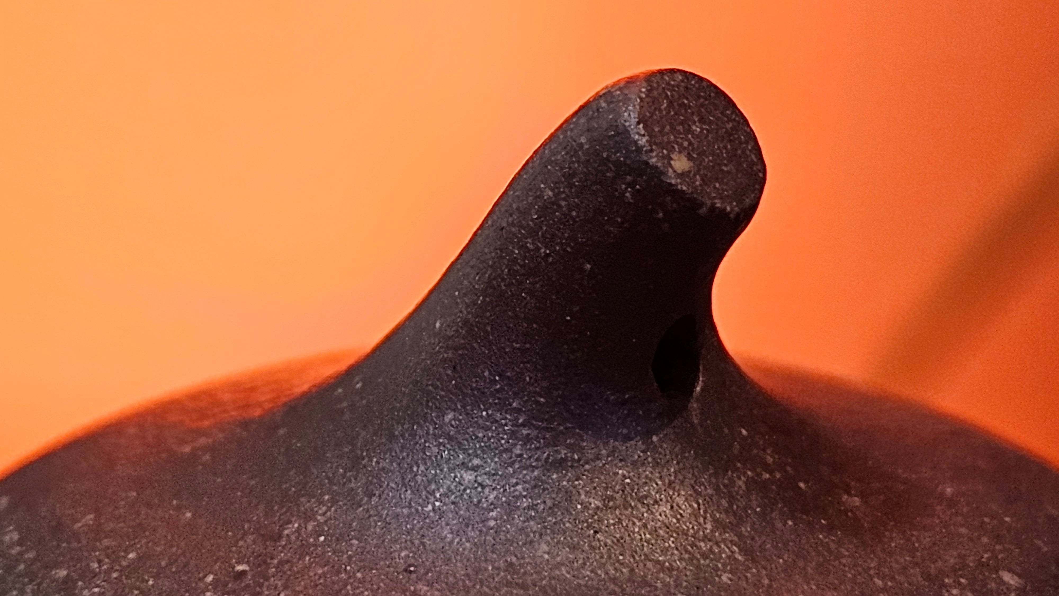 Qie Gua《茄瓜》~ "The Gourd", 153.3ml, Hei Zi Ni 黑紫泥, by our Craftsman Zhang Huan 张欢, Calligraphy and Orchids Engraving by Craftsman Yi Cheng 逸成 Congratulations!to Mr S.S.! 1401hrs 24th Sept 2025! India🇮🇳!