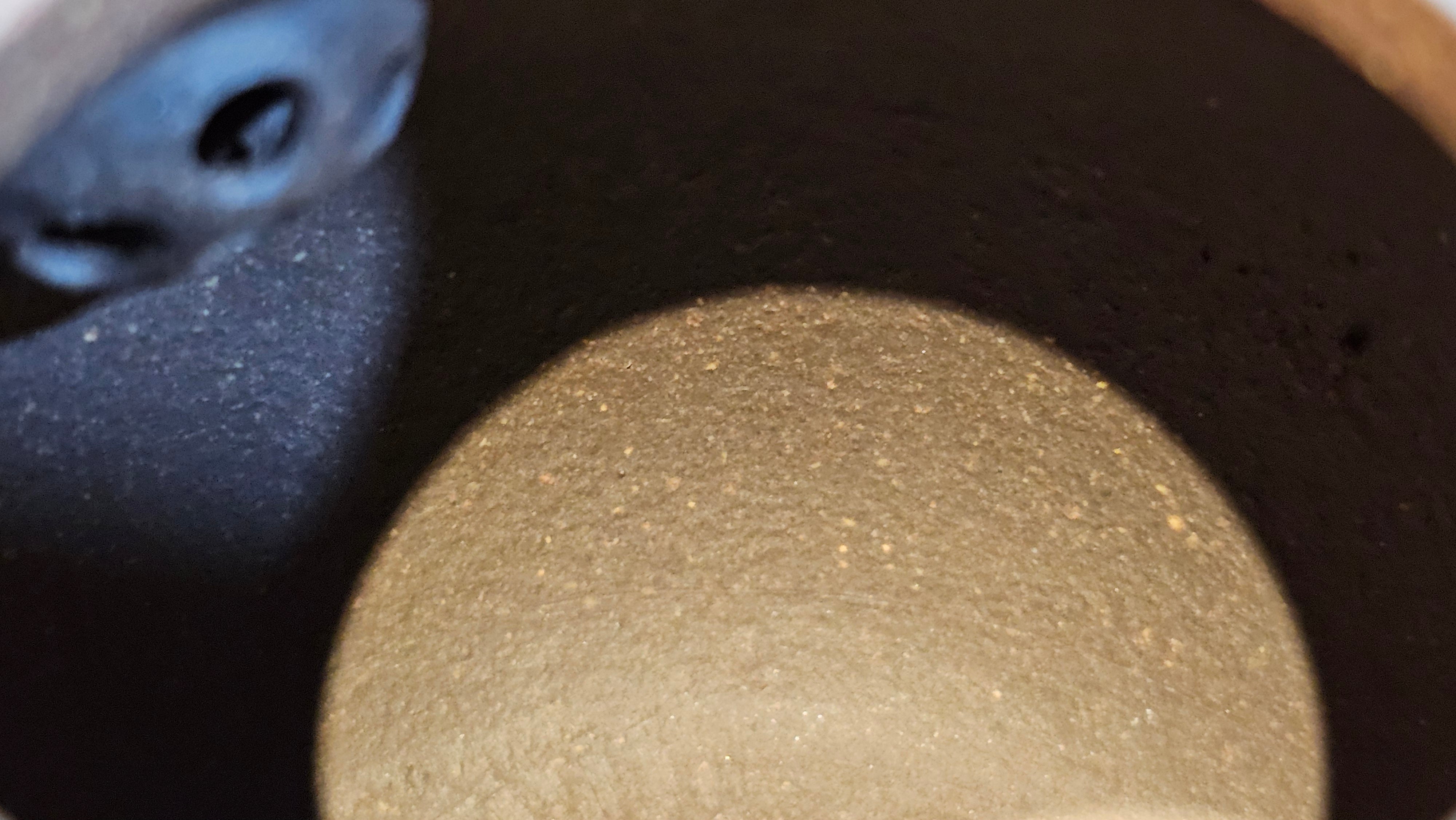 Qie Gua《茄瓜》~ "The Gourd", 153.3ml, Hei Zi Ni 黑紫泥, by our Craftsman Zhang Huan 张欢, Calligraphy and Orchids Engraving by Craftsman Yi Cheng 逸成 Congratulations!to Mr S.S.! 1401hrs 24th Sept 2025! India🇮🇳!