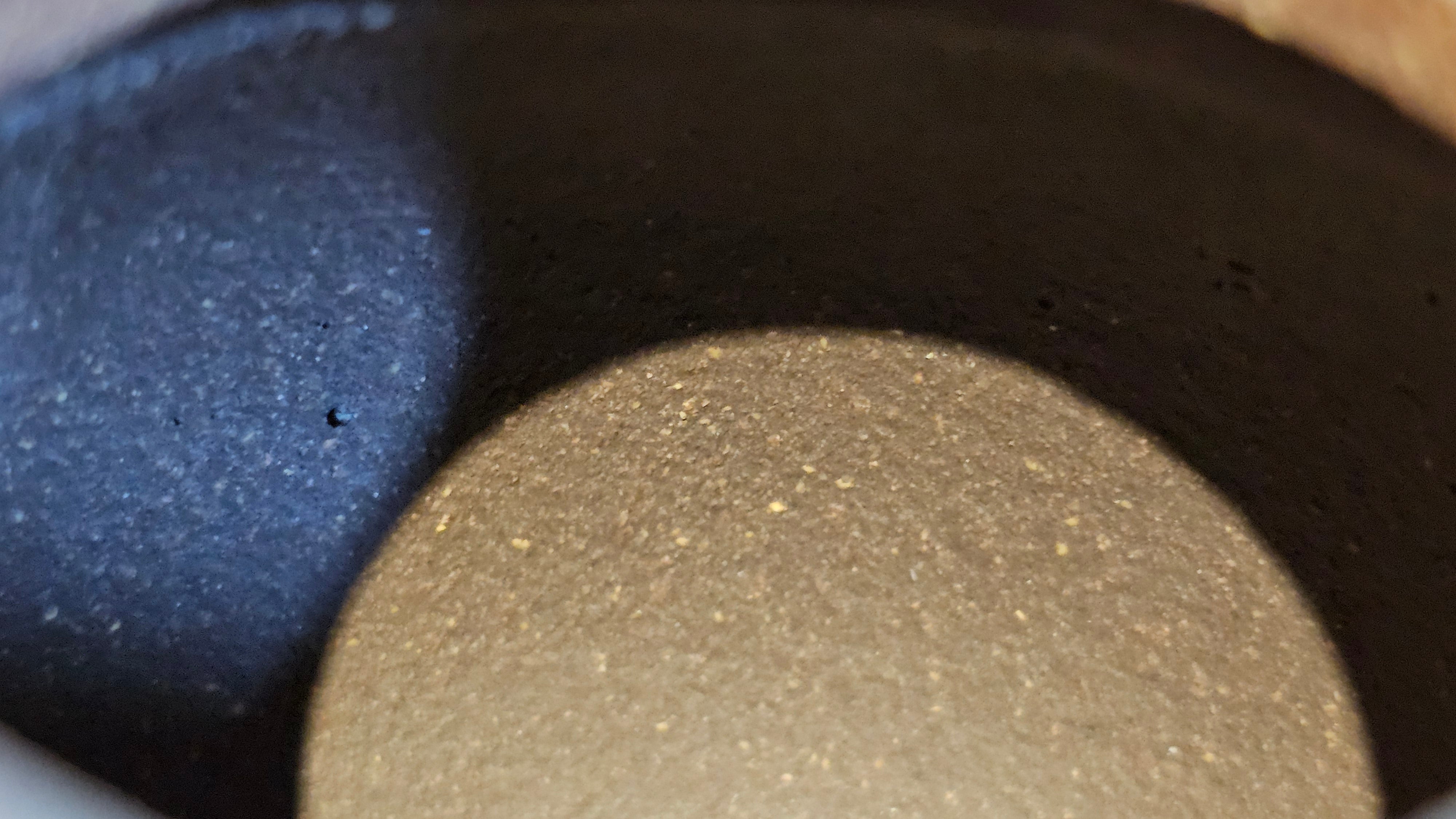 Qie Gua《茄瓜》~ "The Gourd", 153.3ml, Hei Zi Ni 黑紫泥, by our Craftsman Zhang Huan 张欢, Calligraphy and Orchids Engraving by Craftsman Yi Cheng 逸成 Congratulations!to Mr S.S.! 1401hrs 24th Sept 2025! India🇮🇳!