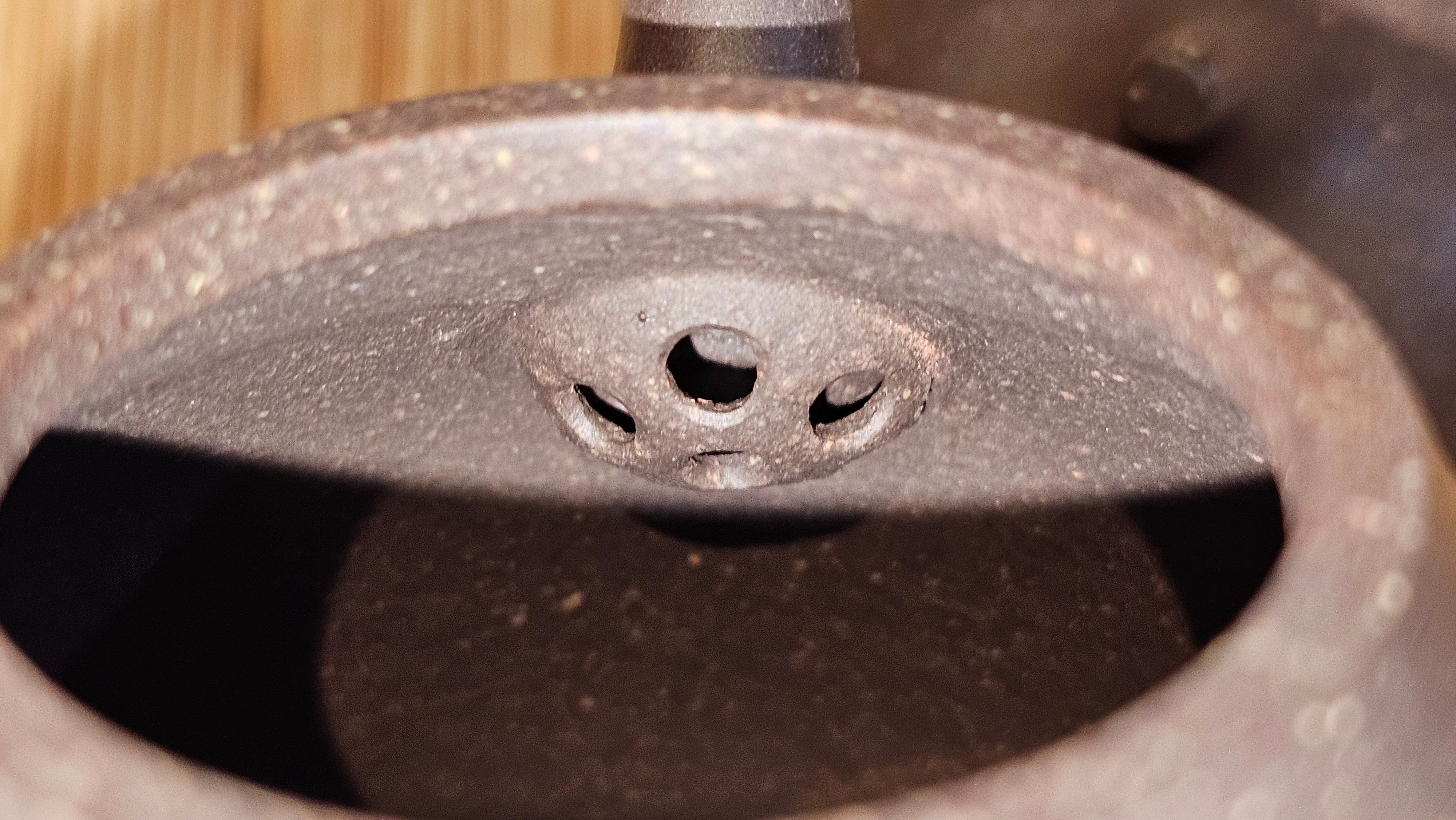 Qie Gua《茄瓜》~ "The Gourd", 153.3ml, Hei Zi Ni 黑紫泥, by our Craftsman Zhang Huan 张欢, Calligraphy and Orchids Engraving by Craftsman Yi Cheng 逸成 Congratulations!to Mr S.S.! 1401hrs 24th Sept 2025! India🇮🇳!