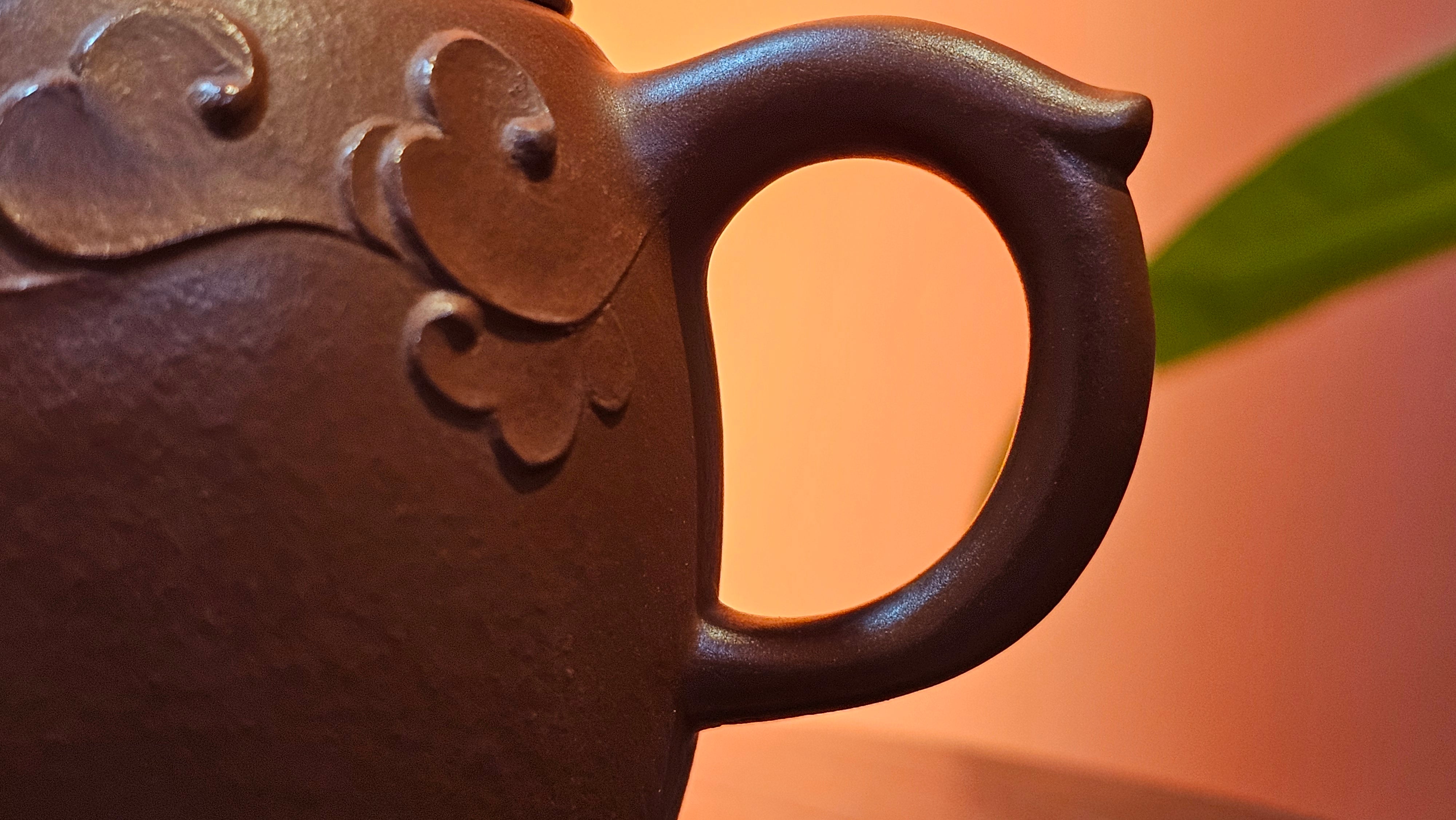 Mini! Qin Quan 秦权, with Oriental Clouds Embellishments 云朵贴花工艺, 120.8ml, Xiao Mei Yao Zhu Ni 小煤窑朱泥, by Craftsman Chen Yue Fei 陈跃飞 ~!Congratulations to Mr J.M.! 0725hrs 9th Oct 2025, Roanoke! VA.