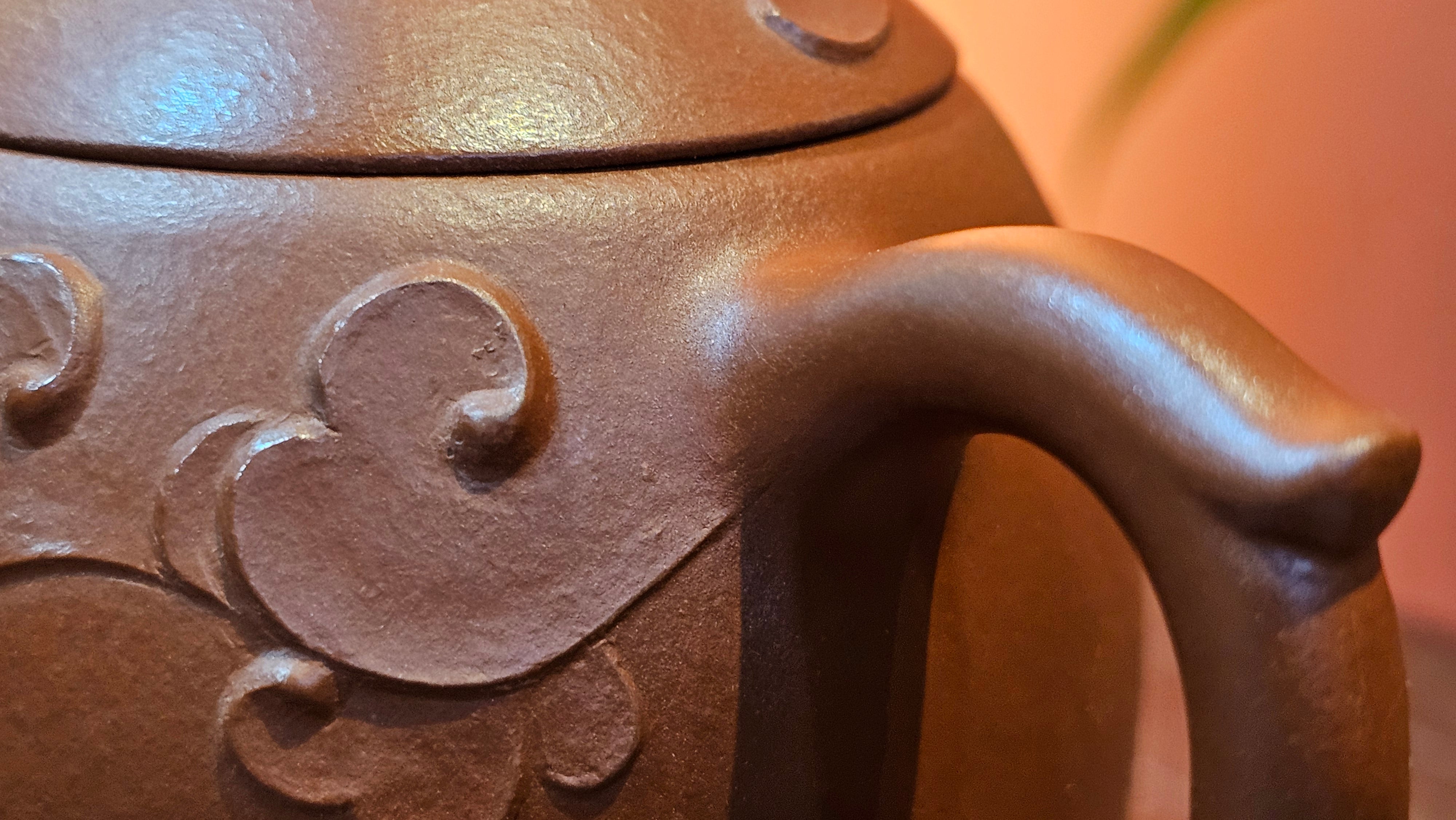 Mini! Qin Quan 秦权, with Oriental Clouds Embellishments 云朵贴花工艺, 120.8ml, Xiao Mei Yao Zhu Ni 小煤窑朱泥, by Craftsman Chen Yue Fei 陈跃飞 ~!Congratulations to Mr J.M.! 0725hrs 9th Oct 2025, Roanoke! VA.