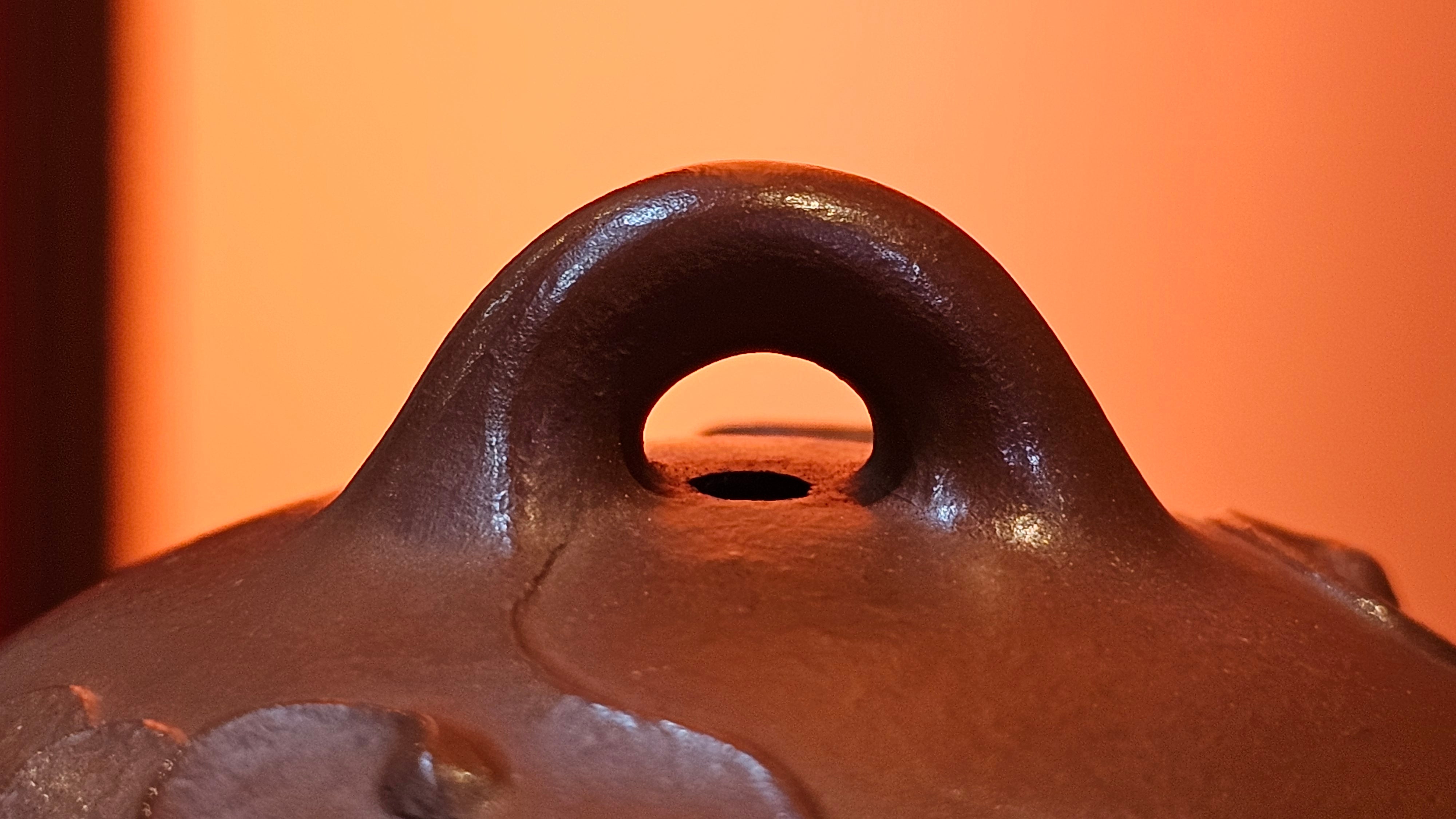 Mini! Qin Quan 秦权, with Oriental Clouds Embellishments 云朵贴花工艺, 120.8ml, Xiao Mei Yao Zhu Ni 小煤窑朱泥, by Craftsman Chen Yue Fei 陈跃飞 ~!Congratulations to Mr J.M.! 0725hrs 9th Oct 2025, Roanoke! VA.