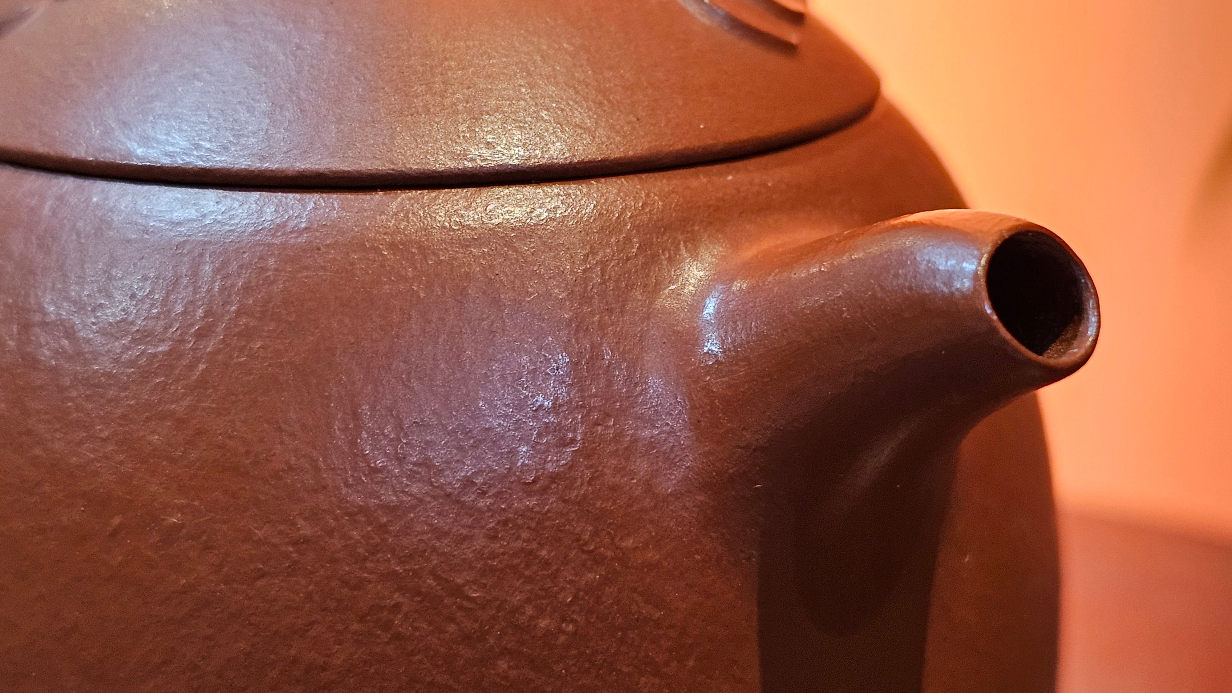 Mini! Qin Quan 秦权, with Oriental Clouds Embellishments 云朵贴花工艺, 120.8ml, Xiao Mei Yao Zhu Ni 小煤窑朱泥, by Craftsman Chen Yue Fei 陈跃飞 ~!Congratulations to Mr J.M.! 0725hrs 9th Oct 2025, Roanoke! VA.