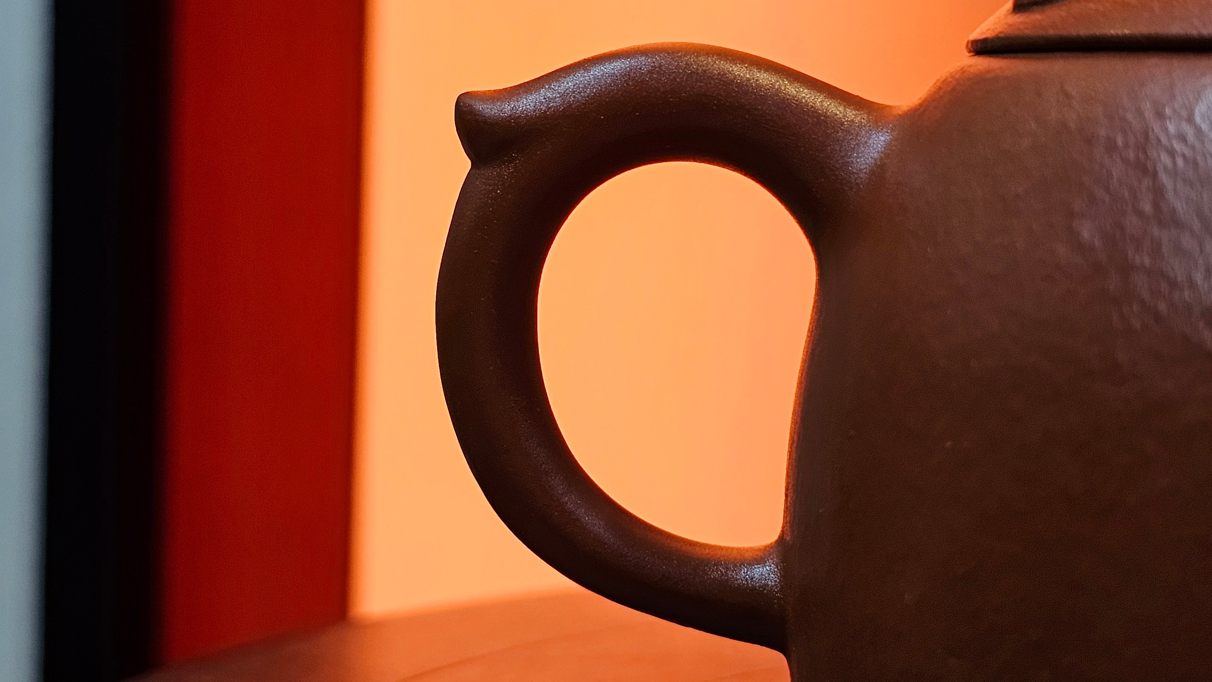 Mini! Qin Quan 秦权, with Oriental Clouds Embellishments 云朵贴花工艺, 120.8ml, Xiao Mei Yao Zhu Ni 小煤窑朱泥, by Craftsman Chen Yue Fei 陈跃飞 ~!Congratulations to Mr J.M.! 0725hrs 9th Oct 2025, Roanoke! VA.