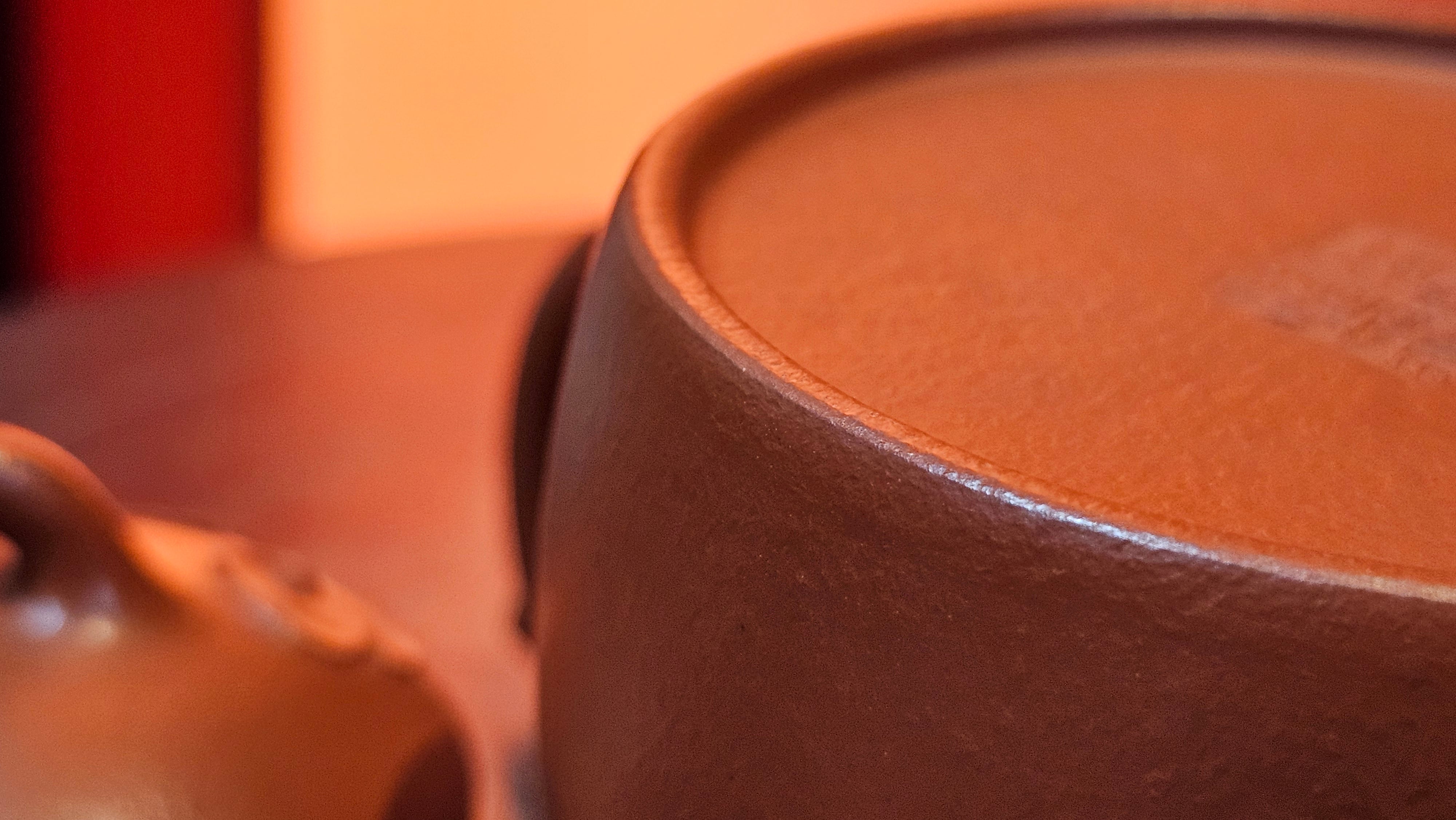 Mini! Qin Quan 秦权, with Oriental Clouds Embellishments 云朵贴花工艺, 120.8ml, Xiao Mei Yao Zhu Ni 小煤窑朱泥, by Craftsman Chen Yue Fei 陈跃飞 ~!Congratulations to Mr J.M.! 0725hrs 9th Oct 2025, Roanoke! VA.