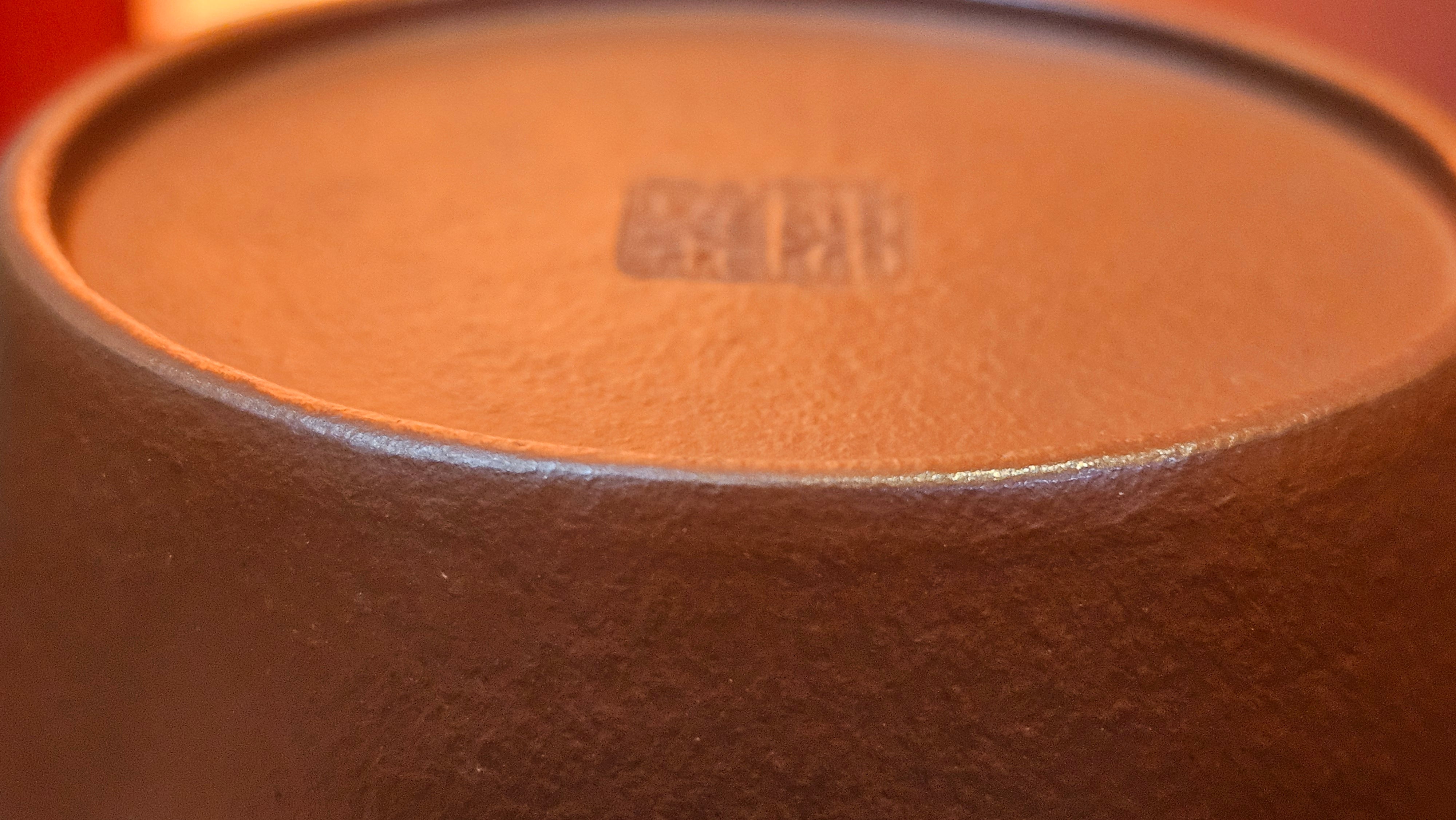 Mini! Qin Quan 秦权, with Oriental Clouds Embellishments 云朵贴花工艺, 120.8ml, Xiao Mei Yao Zhu Ni 小煤窑朱泥, by Craftsman Chen Yue Fei 陈跃飞 ~!Congratulations to Mr J.M.! 0725hrs 9th Oct 2025, Roanoke! VA.