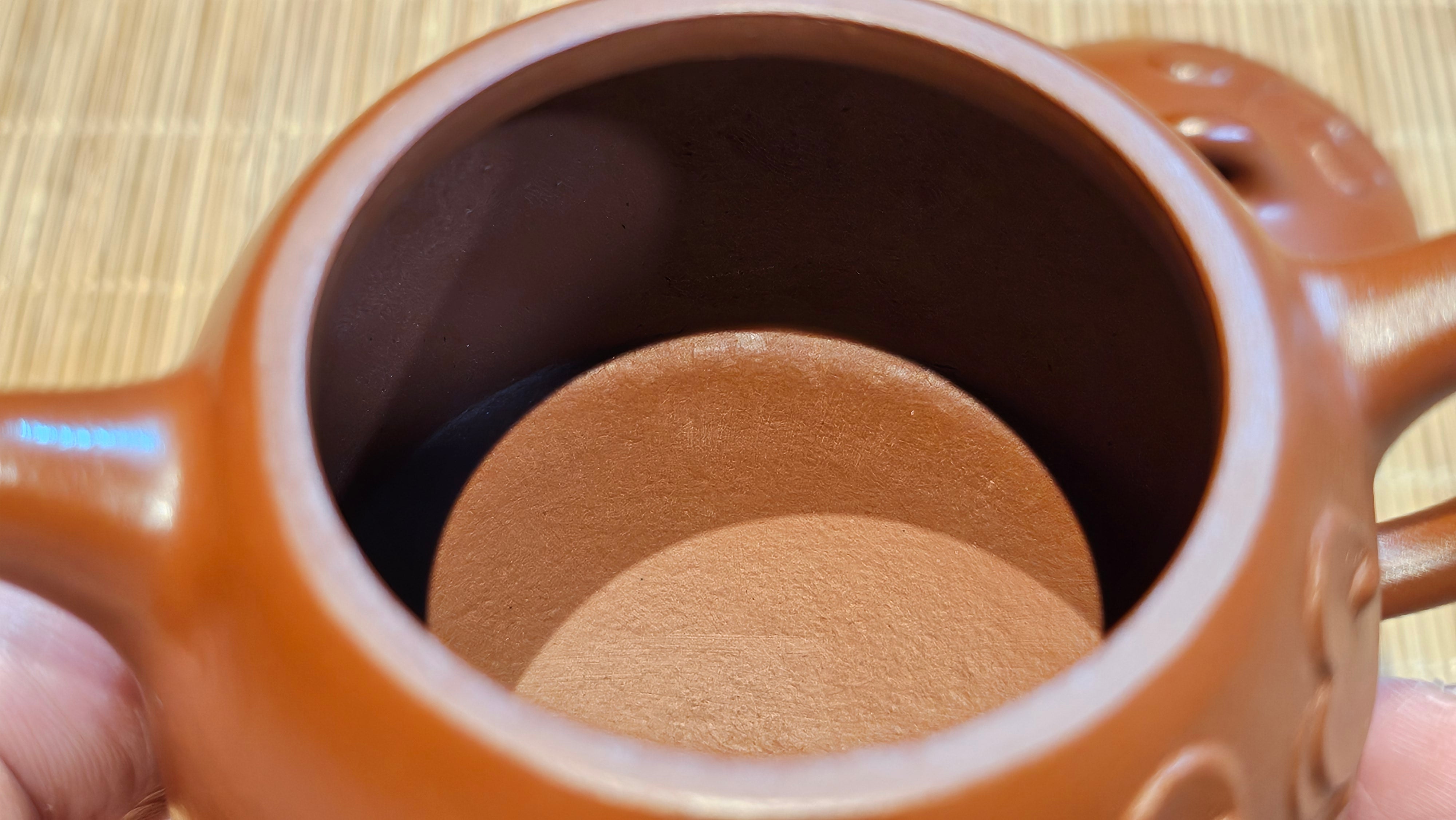 Mini! Qin Quan 秦权, with Oriental Clouds Embellishments 云朵贴花工艺, 120.8ml, Xiao Mei Yao Zhu Ni 小煤窑朱泥, by Craftsman Chen Yue Fei 陈跃飞 ~!Congratulations to Mr J.M.! 0725hrs 9th Oct 2025, Roanoke! VA.