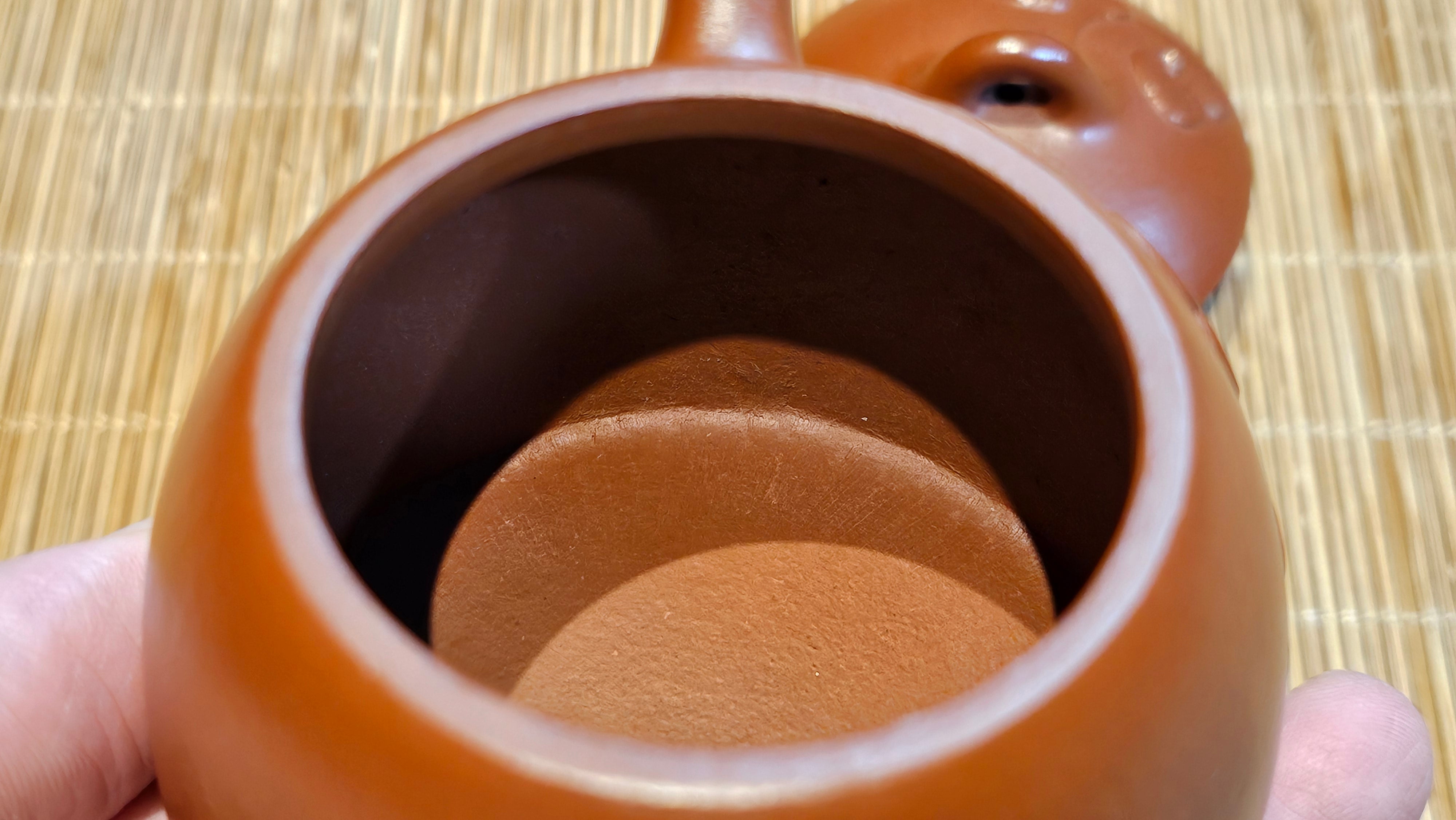 Mini! Qin Quan 秦权, with Oriental Clouds Embellishments 云朵贴花工艺, 120.8ml, Xiao Mei Yao Zhu Ni 小煤窑朱泥, by Craftsman Chen Yue Fei 陈跃飞 ~!Congratulations to Mr J.M.! 0725hrs 9th Oct 2025, Roanoke! VA.