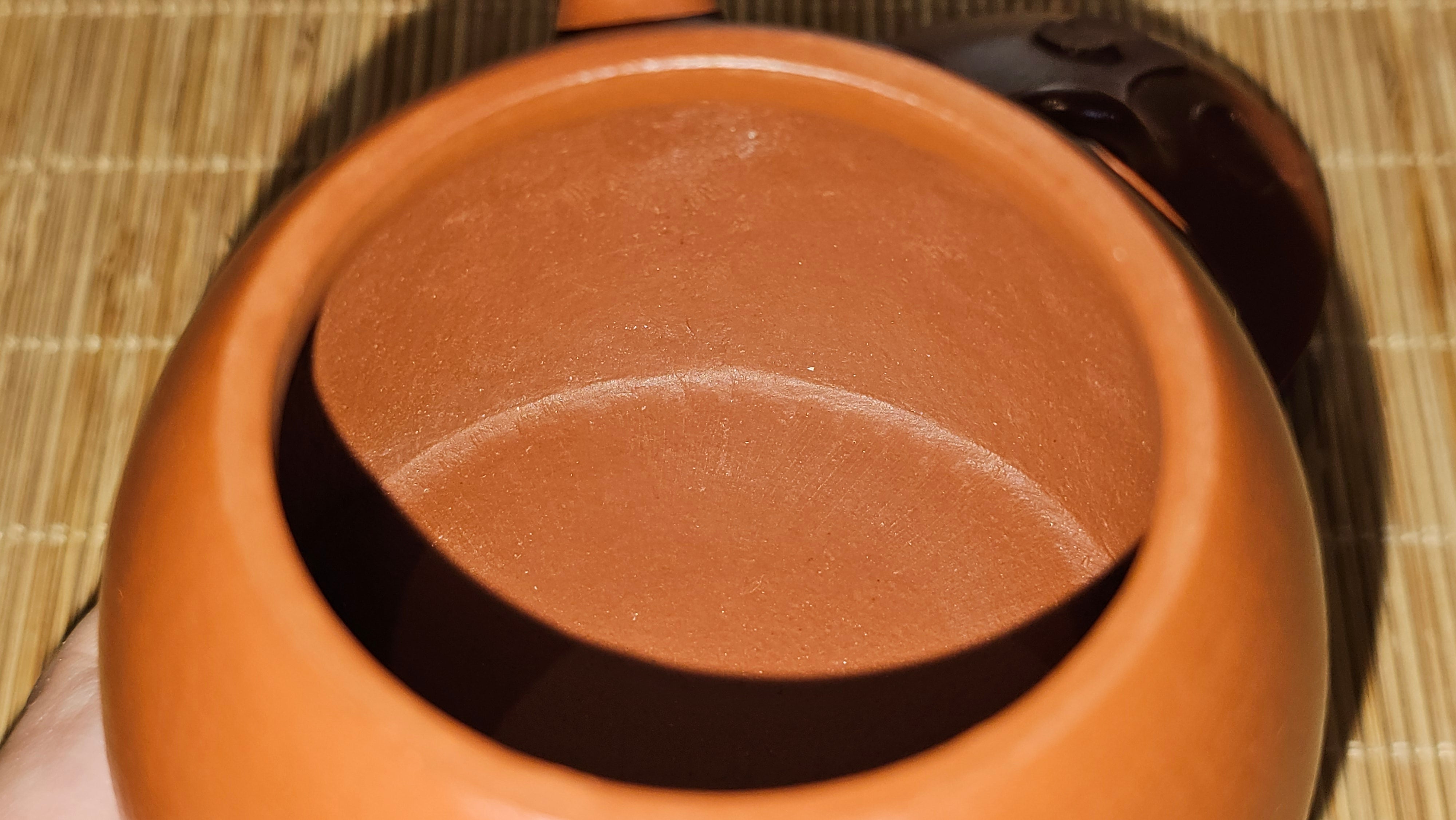 Mini! Qin Quan 秦权, with Oriental Clouds Embellishments 云朵贴花工艺, 120.8ml, Xiao Mei Yao Zhu Ni 小煤窑朱泥, by Craftsman Chen Yue Fei 陈跃飞 ~!Congratulations to Mr J.M.! 0725hrs 9th Oct 2025, Roanoke! VA.