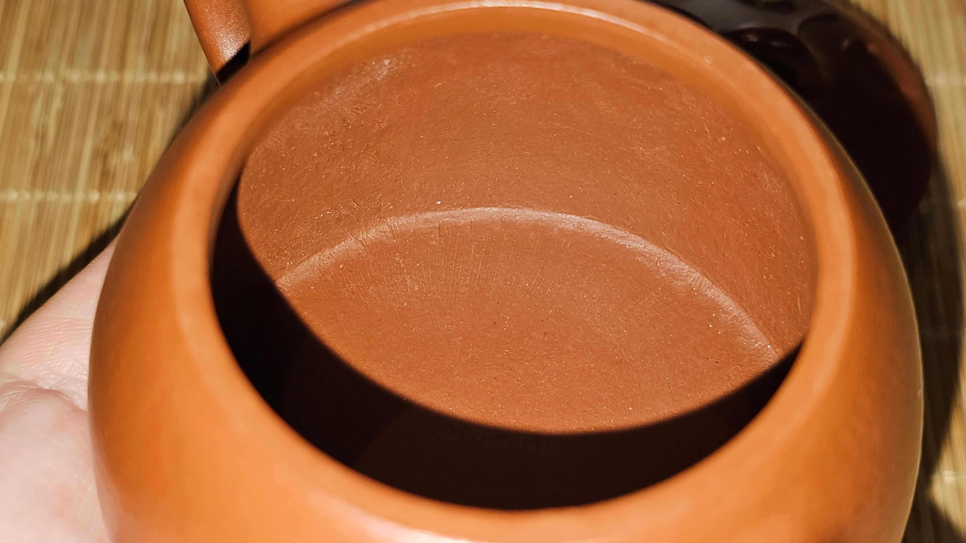 Mini! Qin Quan 秦权, with Oriental Clouds Embellishments 云朵贴花工艺, 120.8ml, Xiao Mei Yao Zhu Ni 小煤窑朱泥, by Craftsman Chen Yue Fei 陈跃飞 ~!Congratulations to Mr J.M.! 0725hrs 9th Oct 2025, Roanoke! VA.