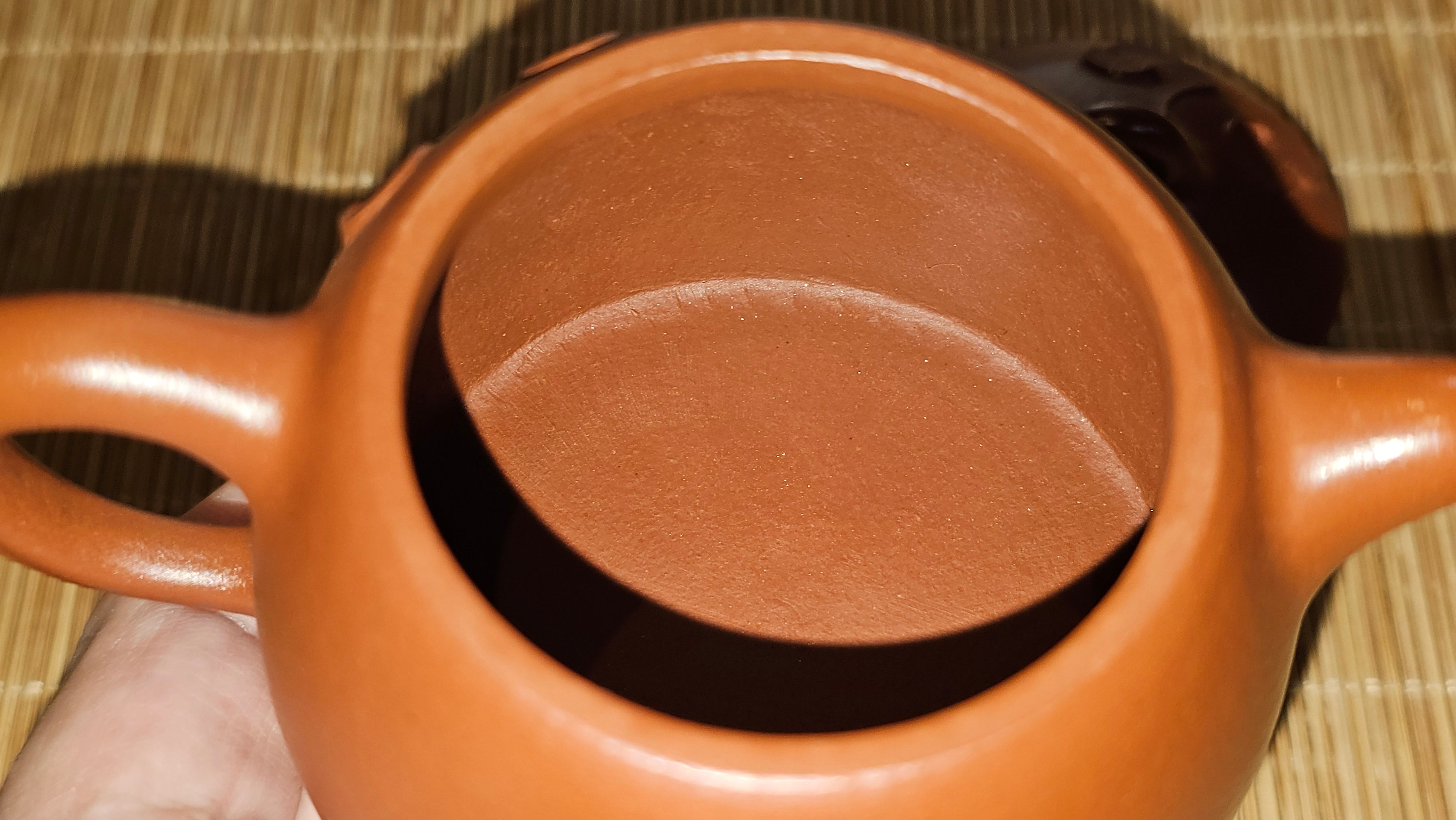 Mini! Qin Quan 秦权, with Oriental Clouds Embellishments 云朵贴花工艺, 120.8ml, Xiao Mei Yao Zhu Ni 小煤窑朱泥, by Craftsman Chen Yue Fei 陈跃飞 ~!Congratulations to Mr J.M.! 0725hrs 9th Oct 2025, Roanoke! VA.