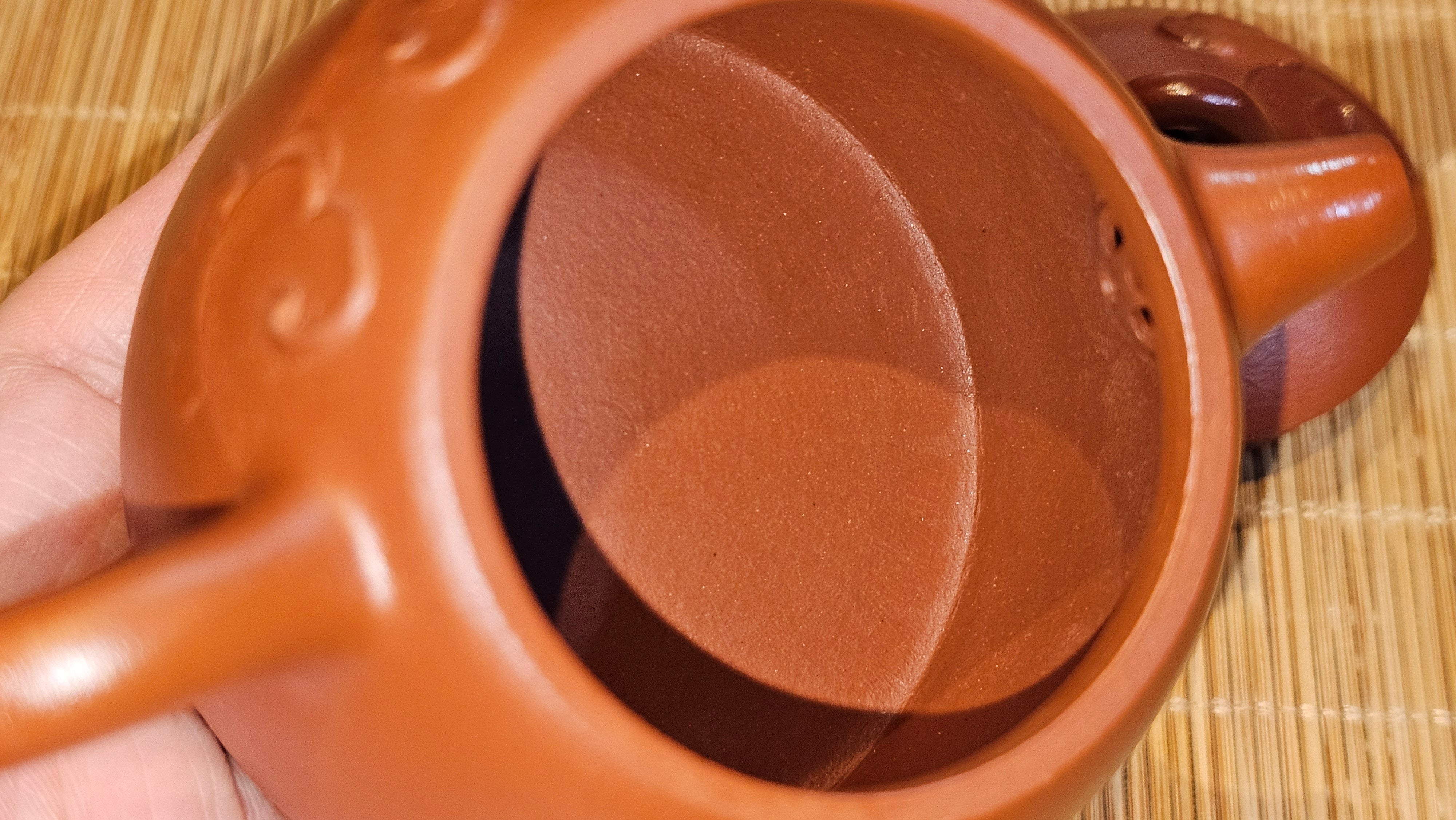 Mini! Qin Quan 秦权, with Oriental Clouds Embellishments 云朵贴花工艺, 120.8ml, Xiao Mei Yao Zhu Ni 小煤窑朱泥, by Craftsman Chen Yue Fei 陈跃飞 ~!Congratulations to Mr J.M.! 0725hrs 9th Oct 2025, Roanoke! VA.