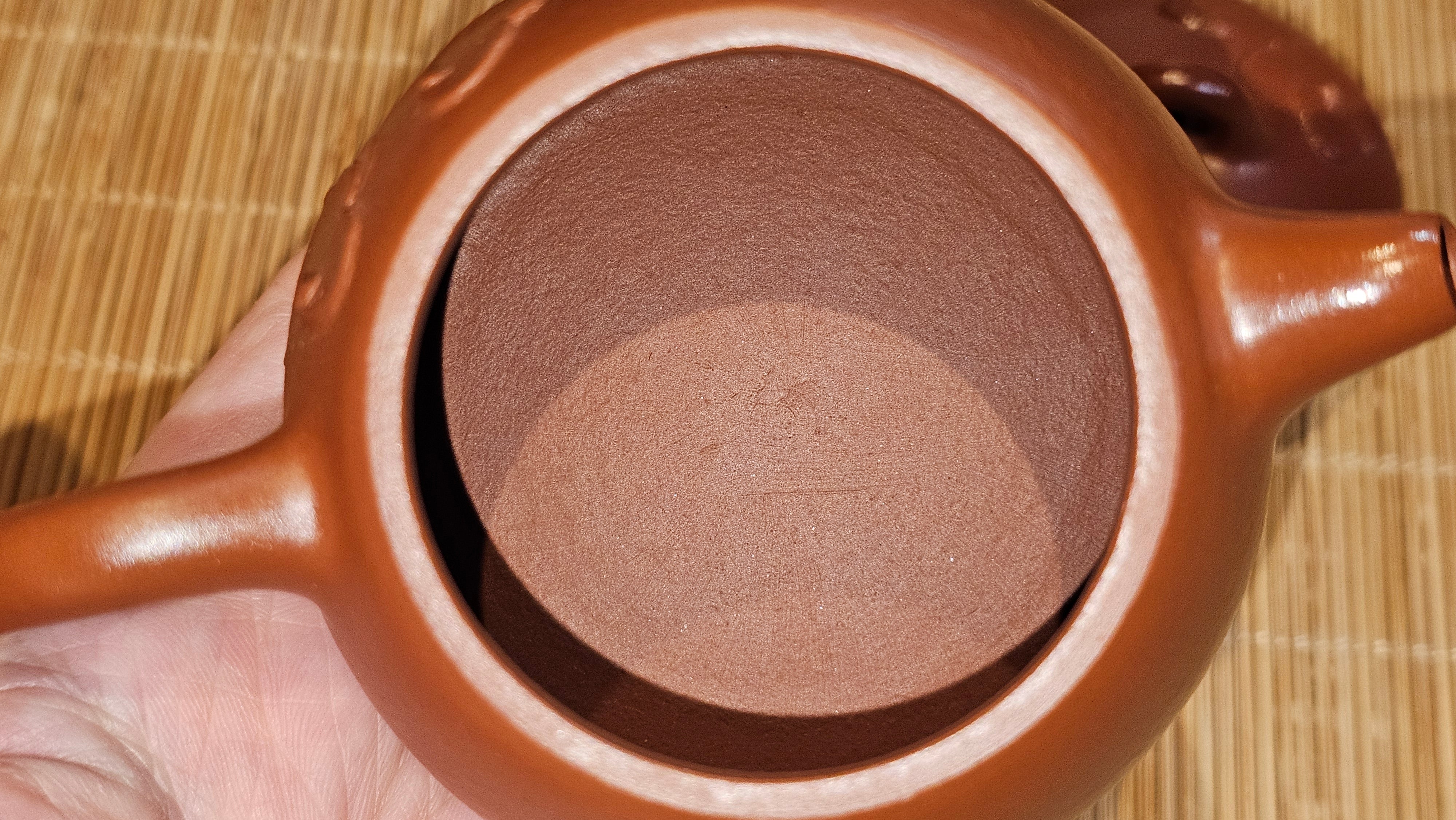 Mini! Qin Quan 秦权, with Oriental Clouds Embellishments 云朵贴花工艺, 120.8ml, Xiao Mei Yao Zhu Ni 小煤窑朱泥, by Craftsman Chen Yue Fei 陈跃飞 ~!Congratulations to Mr J.M.! 0725hrs 9th Oct 2025, Roanoke! VA.