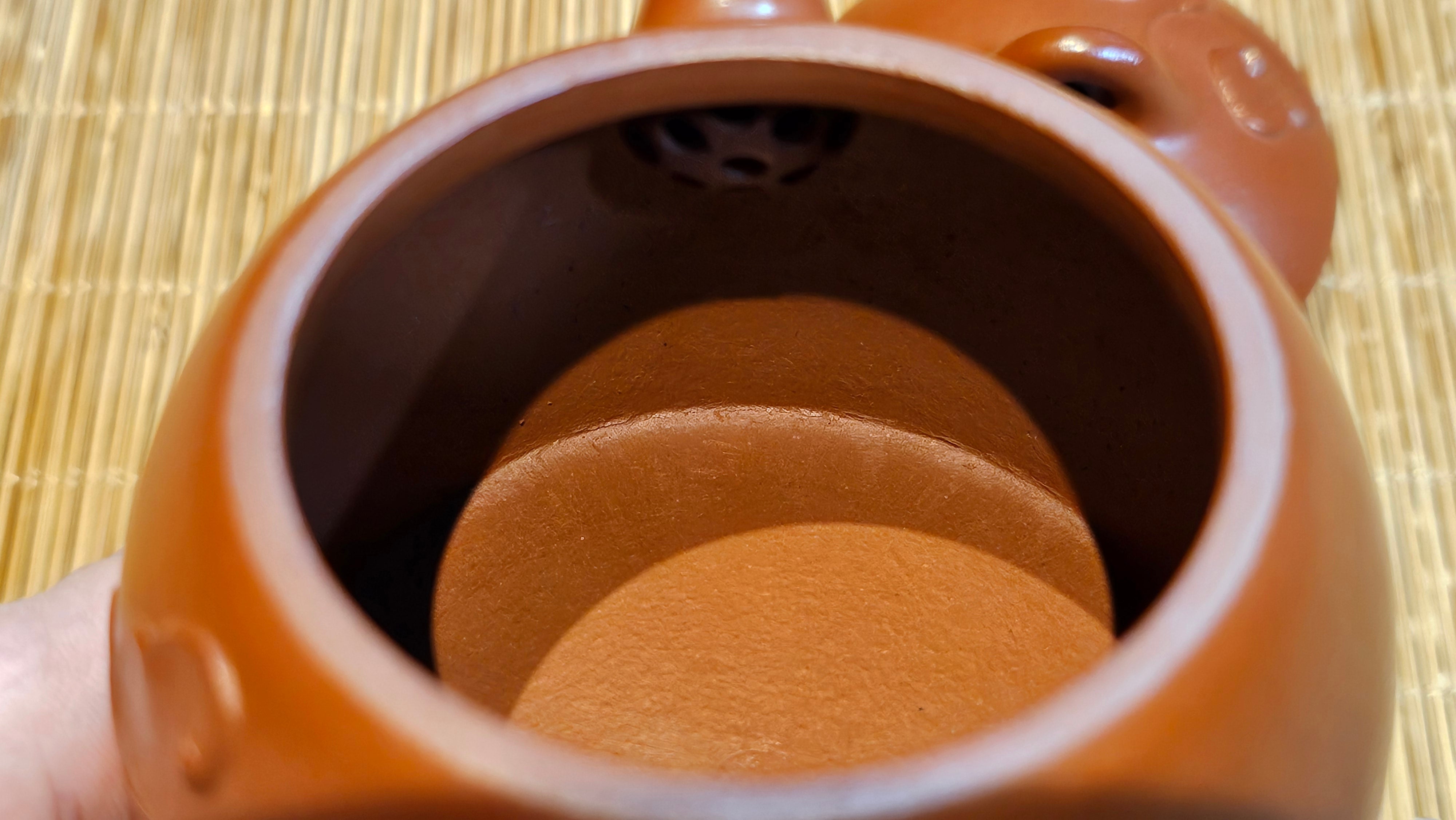 Mini! Qin Quan 秦权, with Oriental Clouds Embellishments 云朵贴花工艺, 120.8ml, Xiao Mei Yao Zhu Ni 小煤窑朱泥, by Craftsman Chen Yue Fei 陈跃飞 ~!Congratulations to Mr J.M.! 0725hrs 9th Oct 2025, Roanoke! VA.