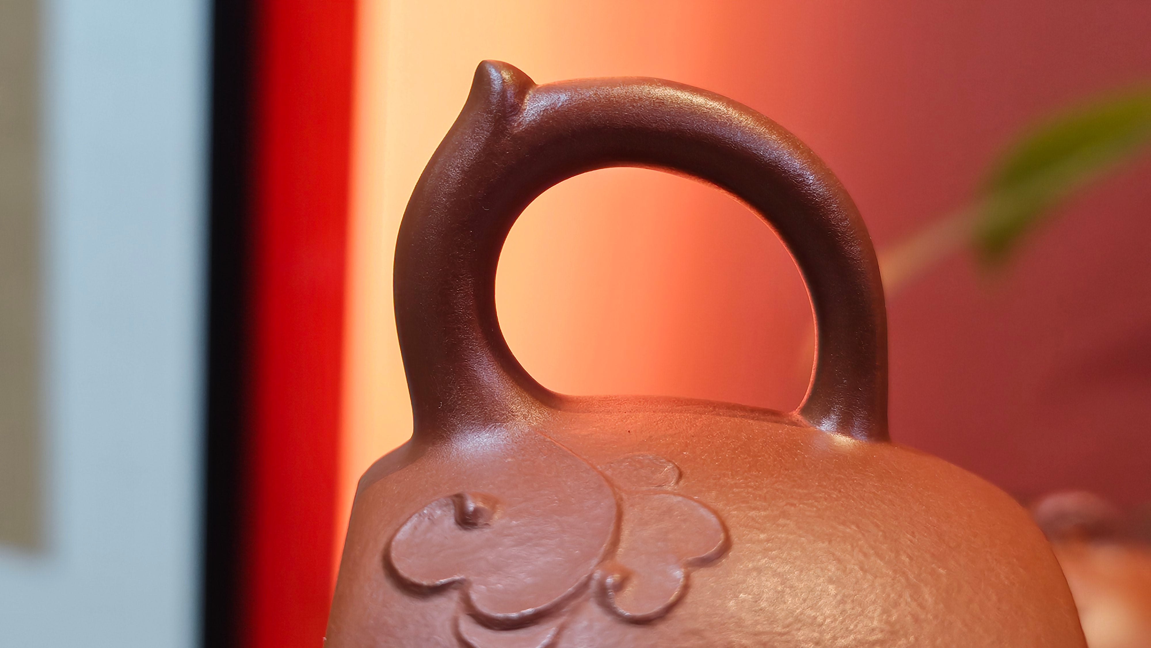 Mini! Qin Quan 秦权, with Oriental Clouds Embellishments 云朵贴花工艺, 120.8ml, Xiao Mei Yao Zhu Ni 小煤窑朱泥, by Craftsman Chen Yue Fei 陈跃飞 ~!Congratulations to Mr J.M.! 0725hrs 9th Oct 2025, Roanoke! VA.