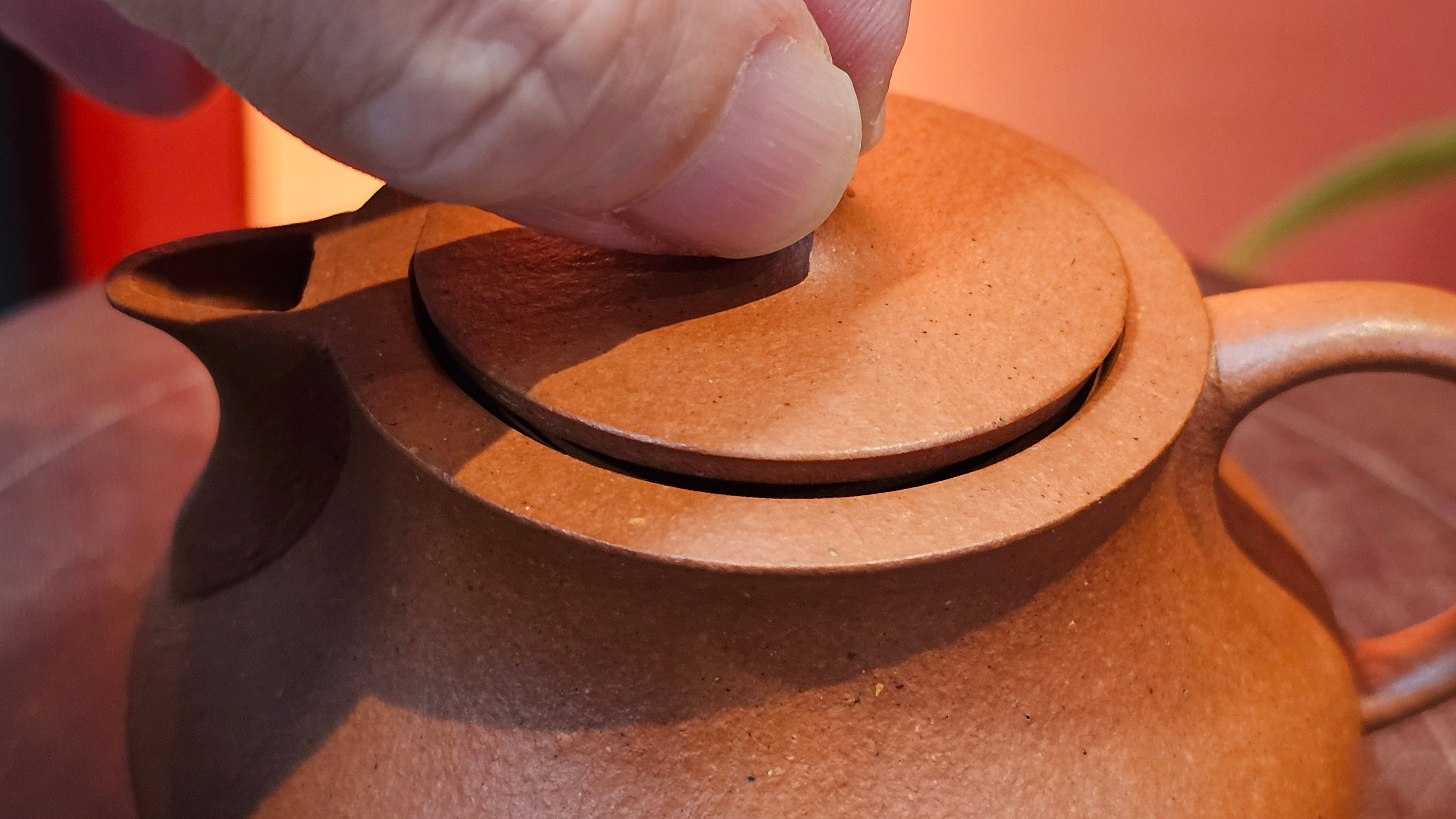 Le Rong 乐荣, 126.6ml, rare Zhu Sha 朱砂 (highest granularity form of ZhuNi), by Craftsman Gu Xiao Ming 顾小明 ~ Congratulations to Mr J.S.! 1223hrs 26th Sept 2025, Chicago! IL!