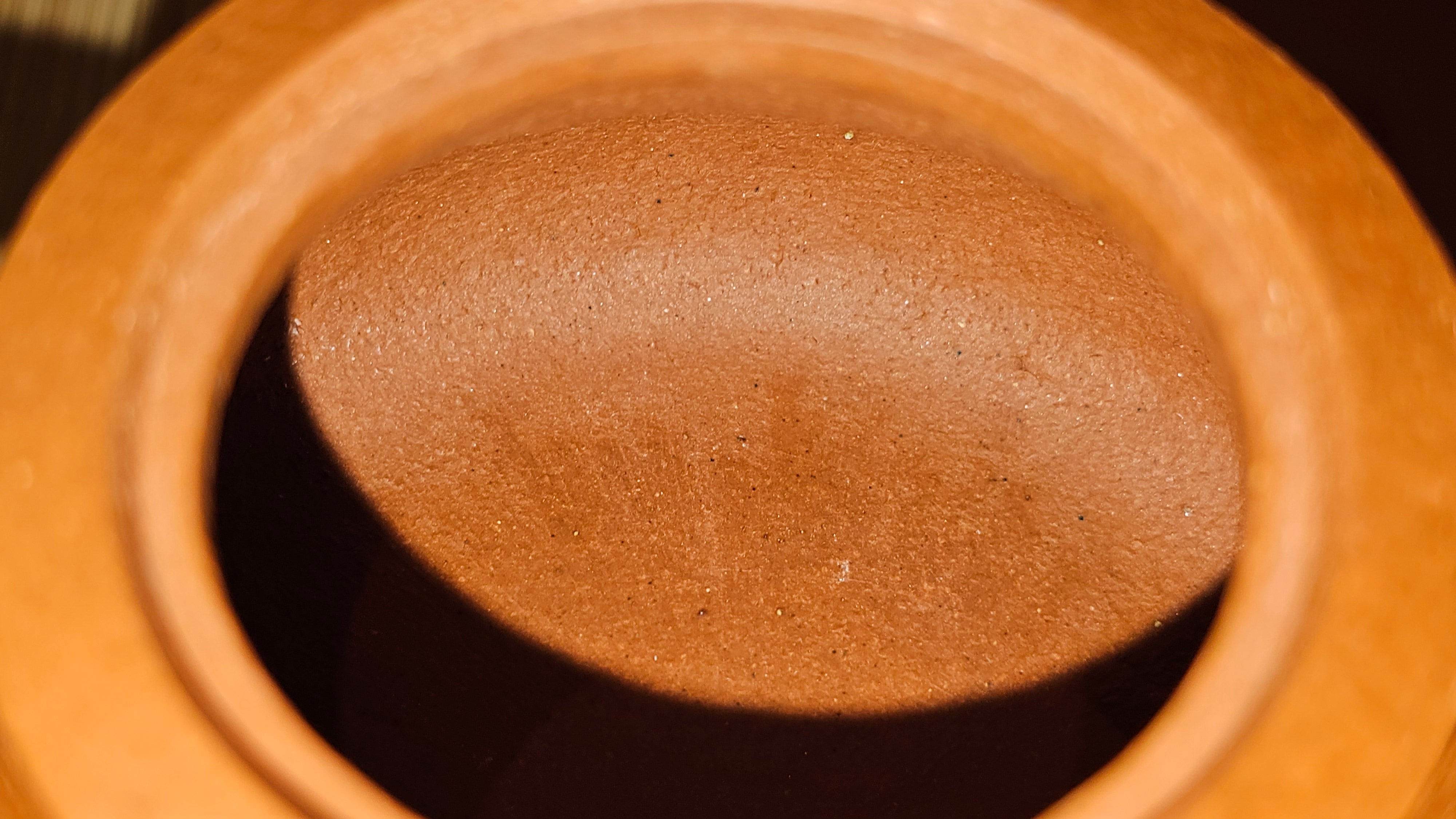 Le Rong 乐荣, 126.6ml, rare Zhu Sha 朱砂 (highest granularity form of ZhuNi), by Craftsman Gu Xiao Ming 顾小明 ~ Congratulations to Mr J.S.! 1223hrs 26th Sept 2025, Chicago! IL!