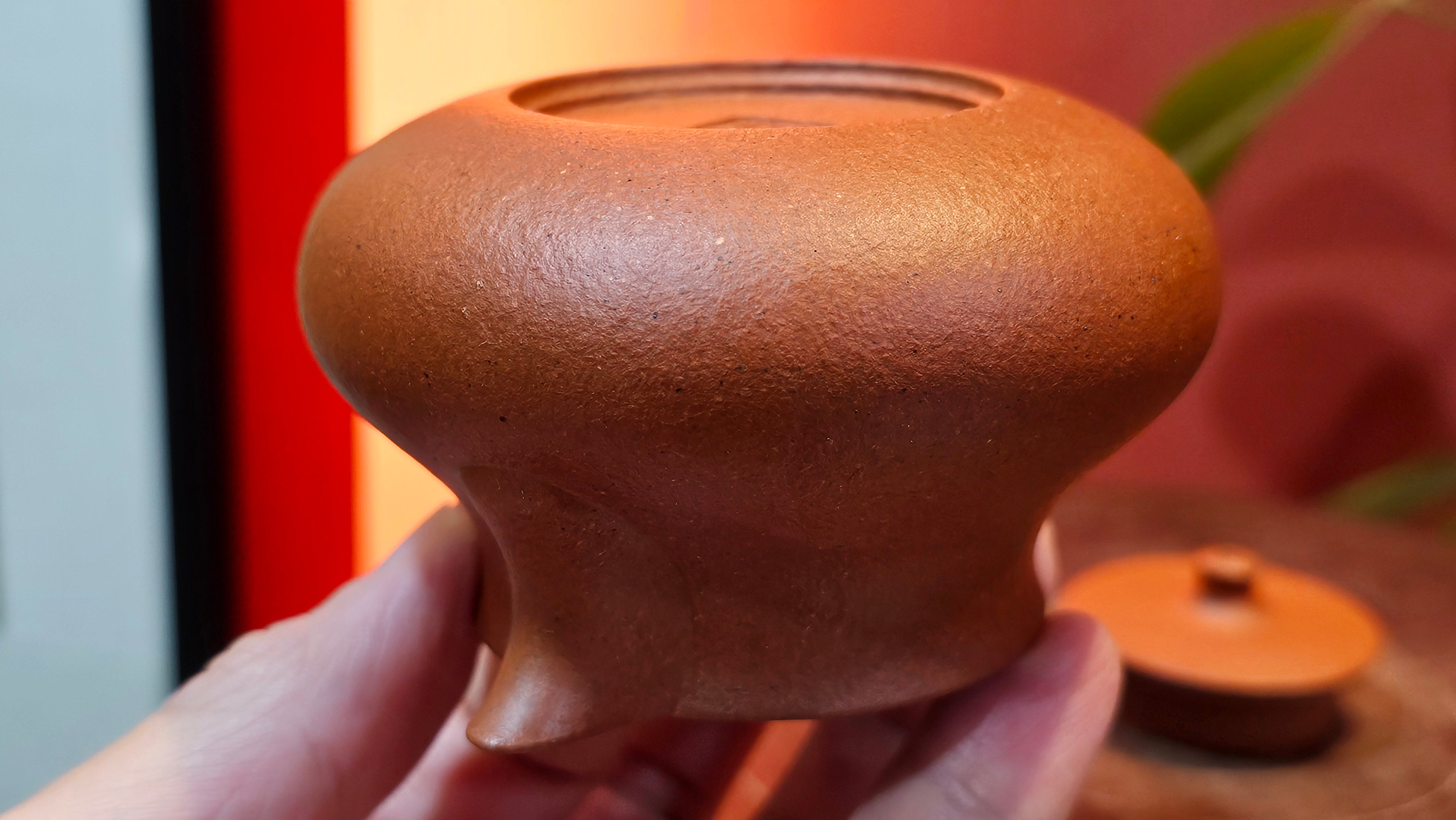 Le Rong 乐荣, 126.6ml, rare Zhu Sha 朱砂 (highest granularity form of ZhuNi), by Craftsman Gu Xiao Ming 顾小明 ~ Congratulations to Mr J.S.! 1223hrs 26th Sept 2025, Chicago! IL!