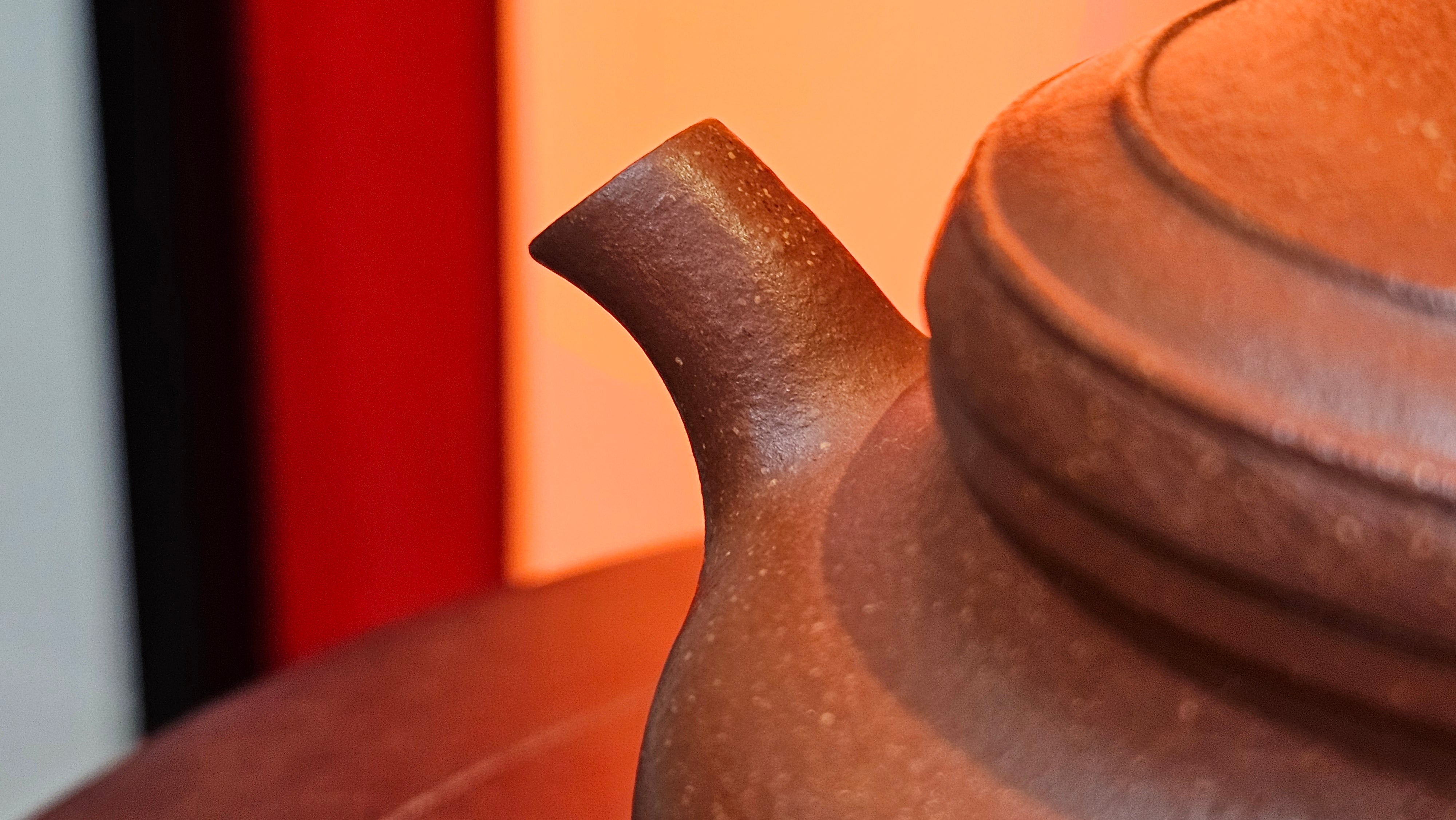 Song Jin Hu《颂金壶》, 153.6ml, Hong Jiang Po Ni 红降坡泥, by Craftsman Chen Gui Zhi 陈桂枝。(Red JiangPoNi rarer than Yellow JiangPoNi, XiaoMeiYao & ZhaoZhuang ZhuNi) ~!Congratulations to Mr A.T., A.C., 1945hrs 4th Oct 2025, München, Germany🇩🇪!